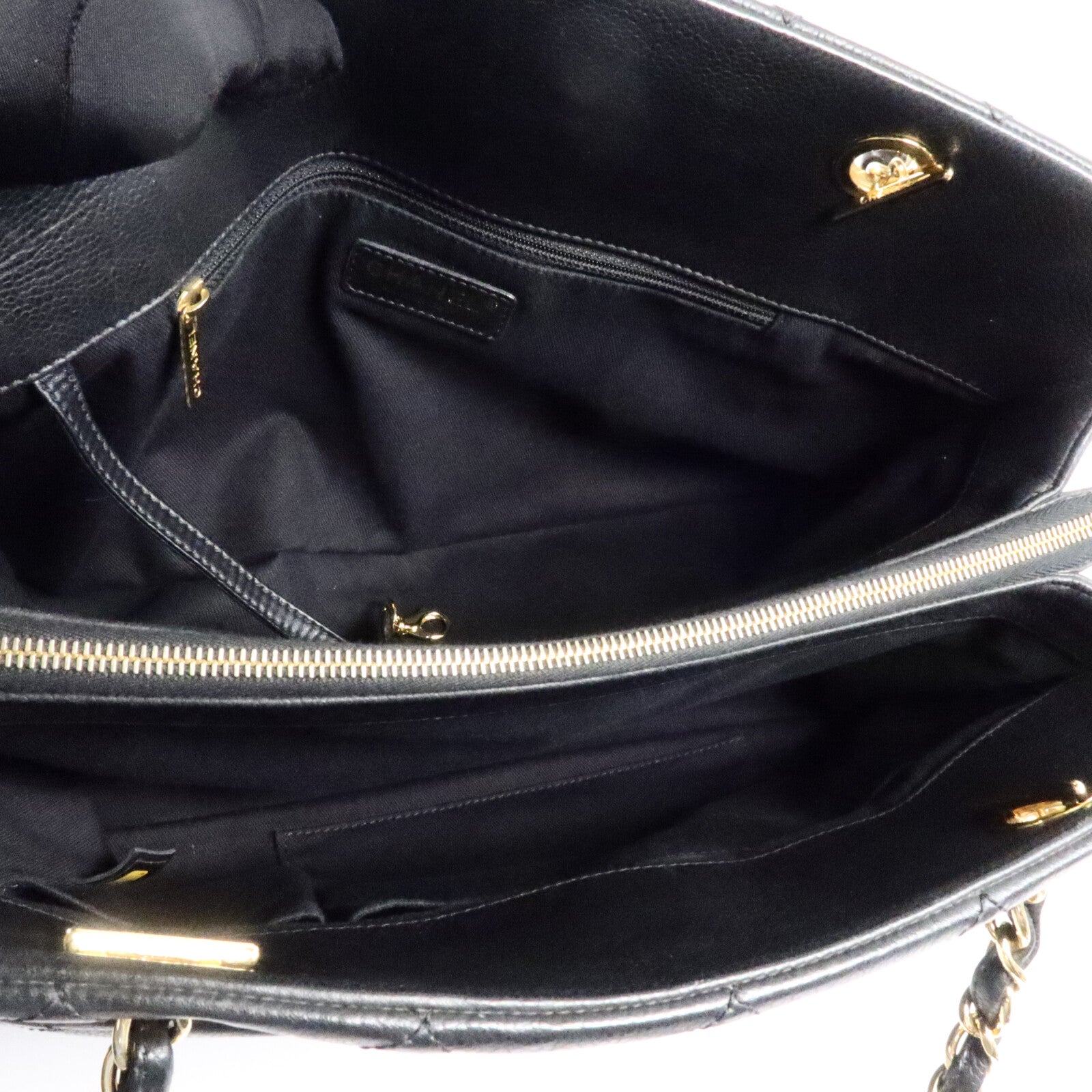 CHANEL 牛皮皮革Chain Shoulder Tote手挽袋