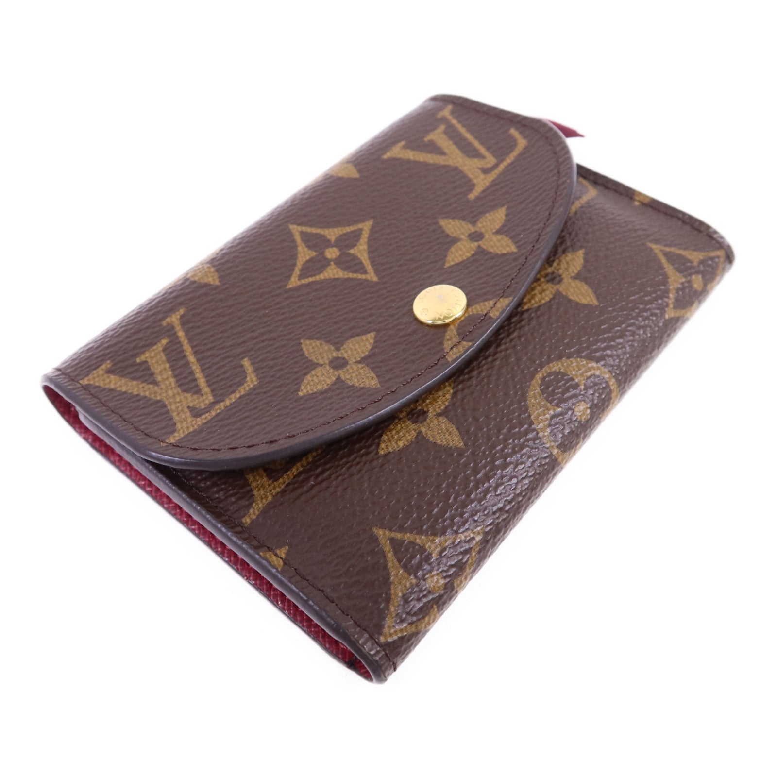 LOUIS VUITTON Monogram Rosalie金扣零錢包