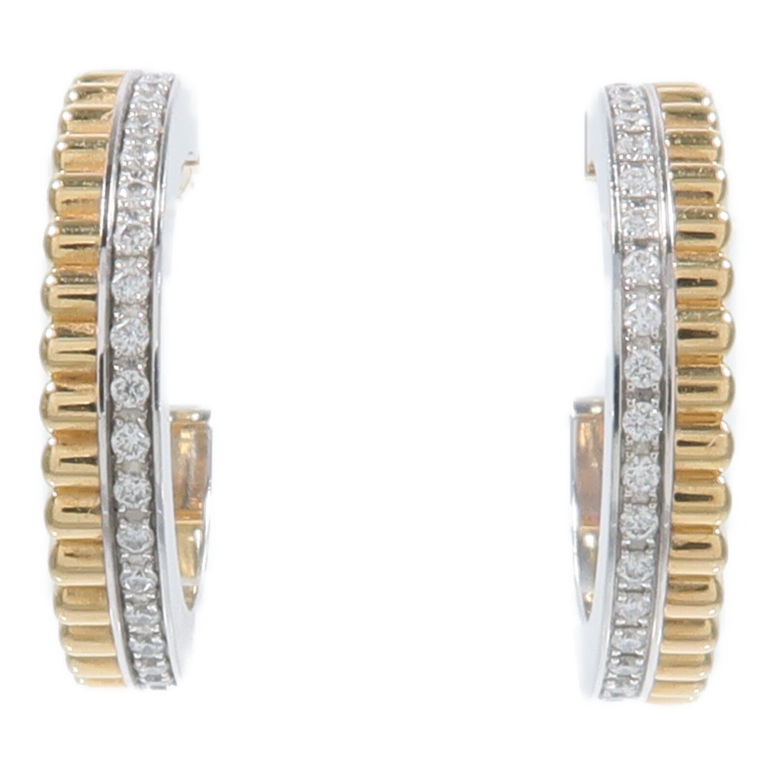 Boucheron 18K黃金/白金Quatre Radiant Hoop Earrings耳環