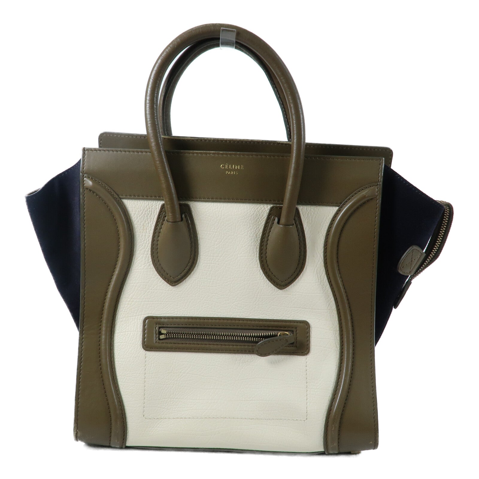 CELINE 牛皮皮革Mini Luggage手挽袋