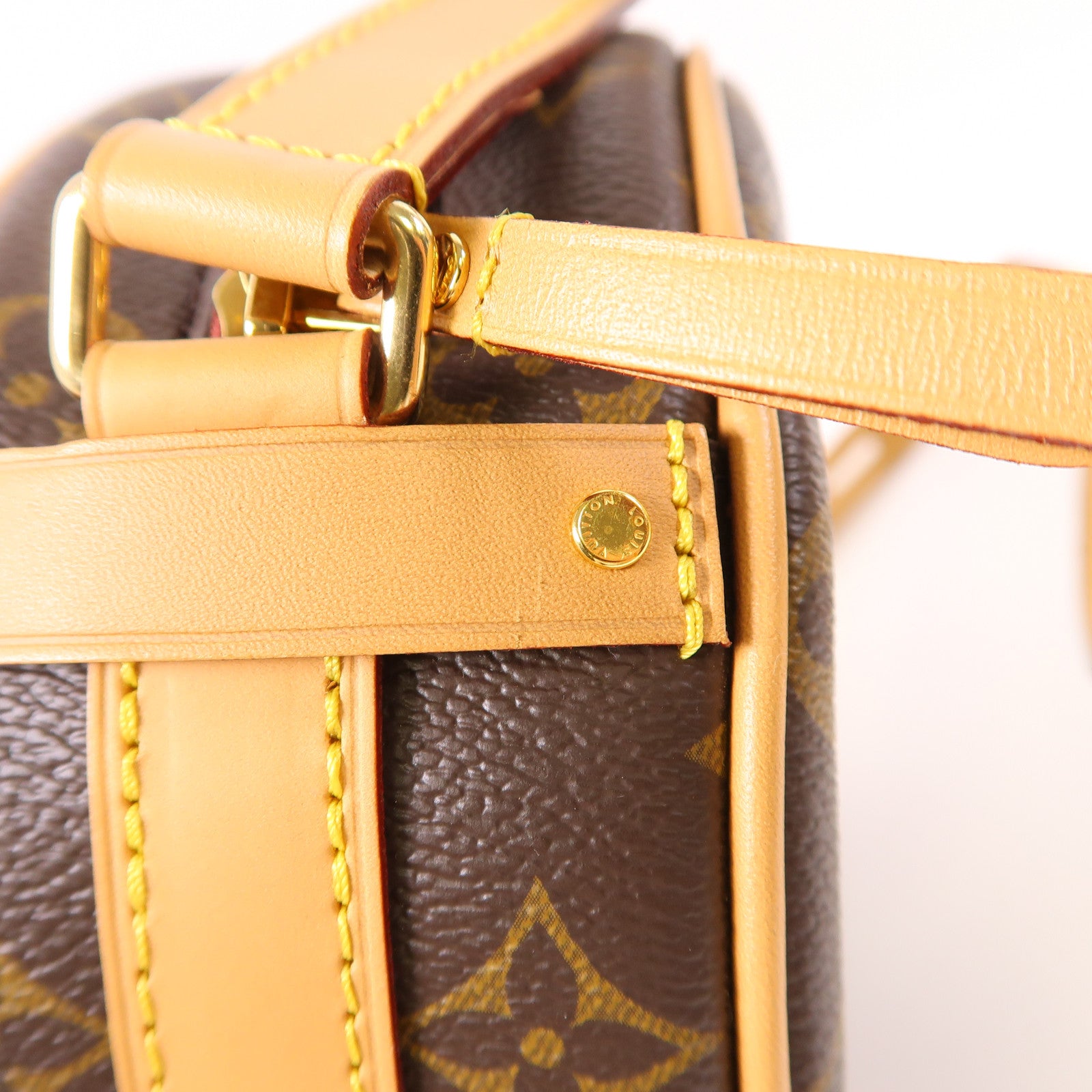 LOUIS VUITTON Monogram Boite Chapeau Souple PM金扣肩背袋