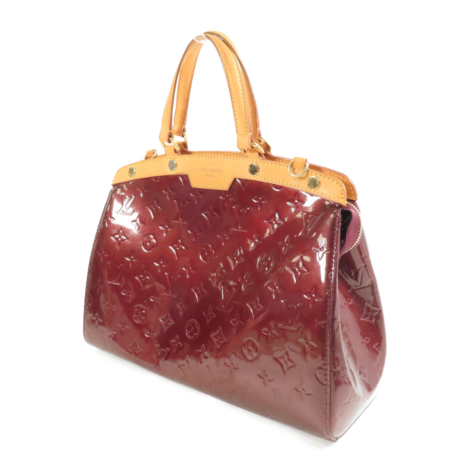 LOUIS VUITTON Vernis Brea MM金扣手挽肩背兩用袋