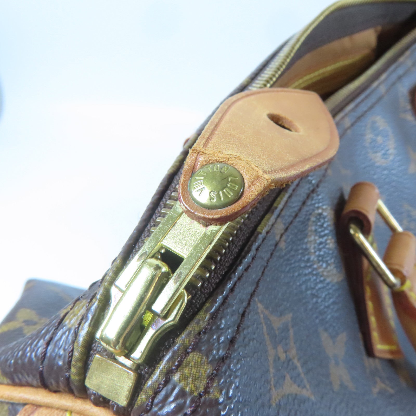 LOUIS VUITTON 【激減優惠】Monogram Speedy 30金扣手挽袋啡色