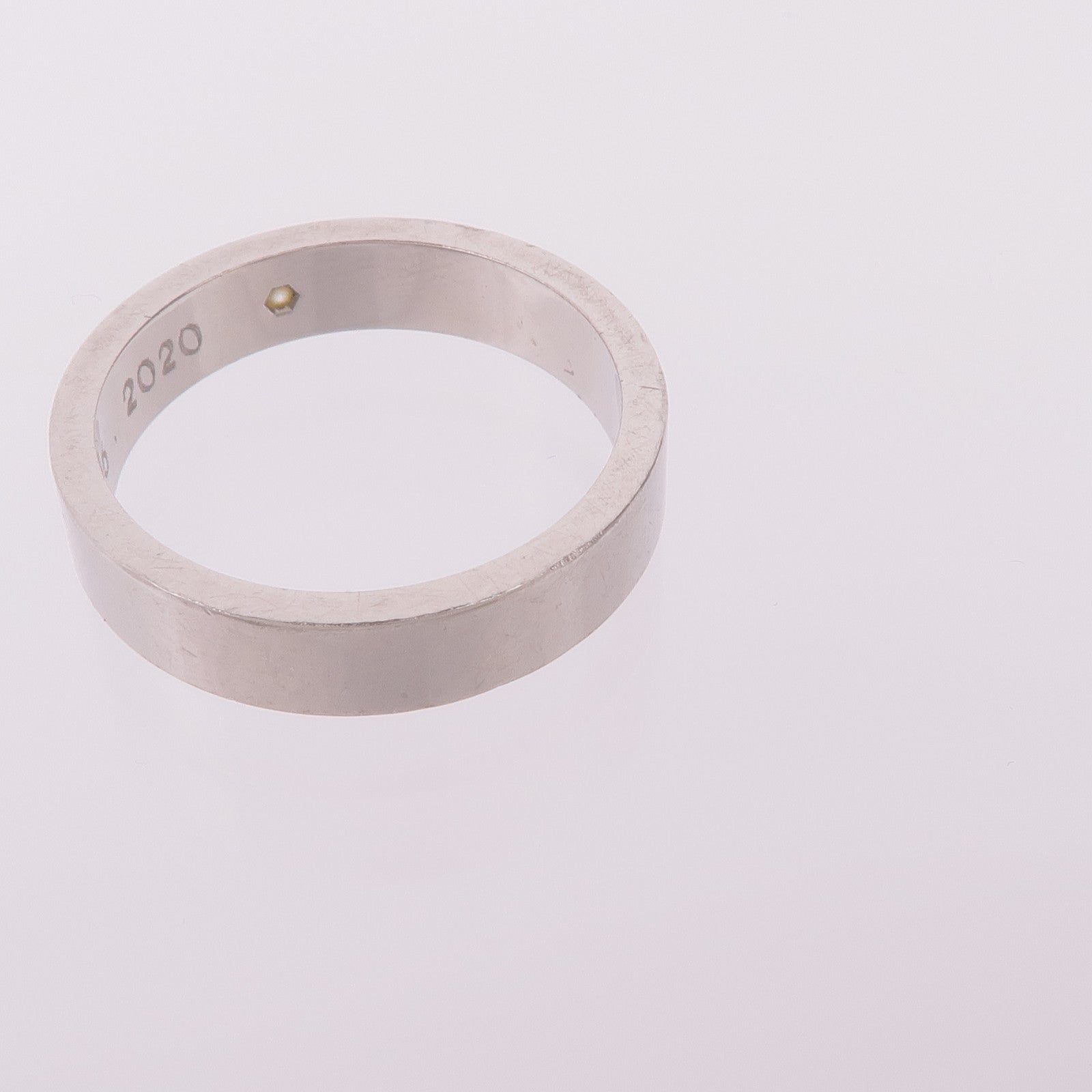 CARTIER PT950鉑金C de Cartier Wedding Band鑽石戒指Cartier#53/US#6.5