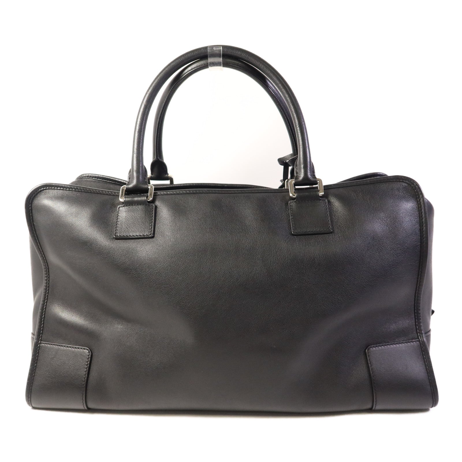 LOEWE 牛皮皮革Amazona銀扣手挽袋