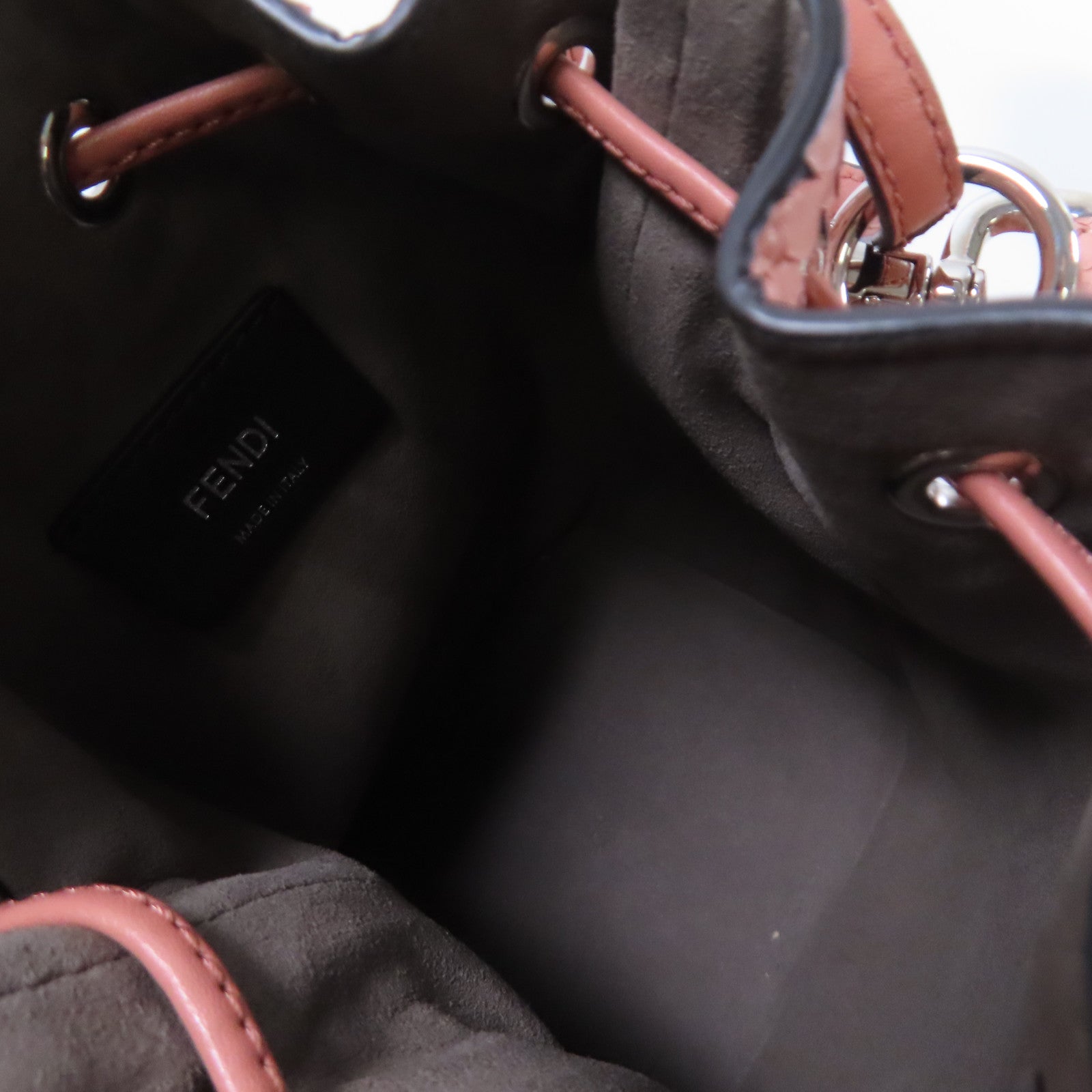 FENDI 【激減優惠】蛇皮皮革Mon Tresor銀扣手挽肩背兩用袋