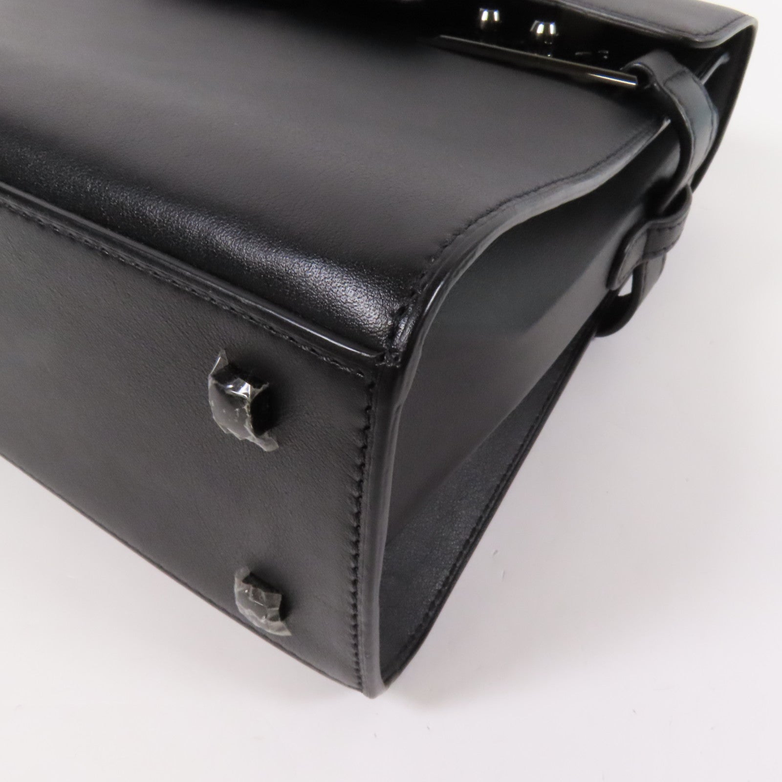 Delvaux 牛皮皮革Tempete MM手挽肩背兩用袋