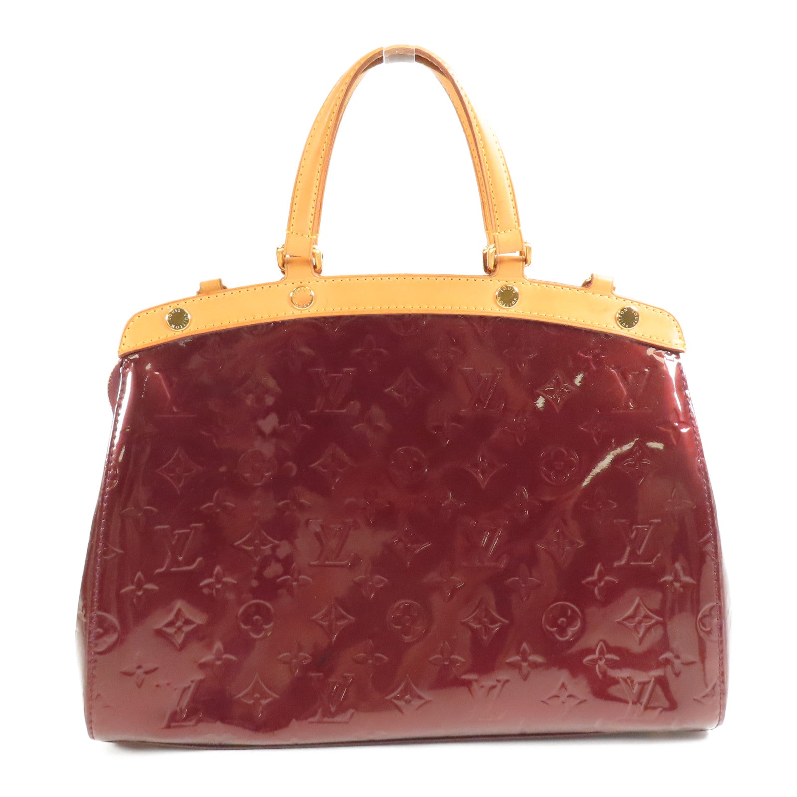 LOUIS VUITTON Vernis Brea MM金扣手挽肩背兩用袋