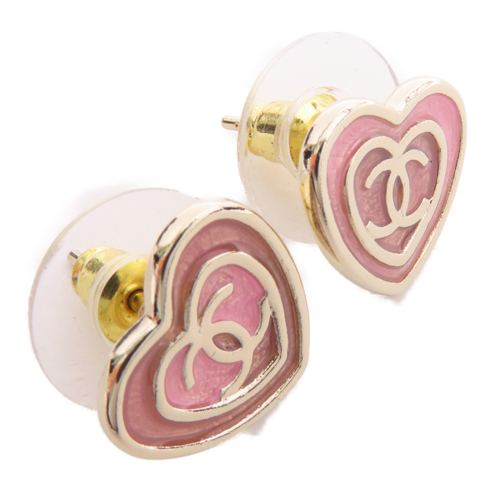 CHANEL 金屬Heart Earrings耳環