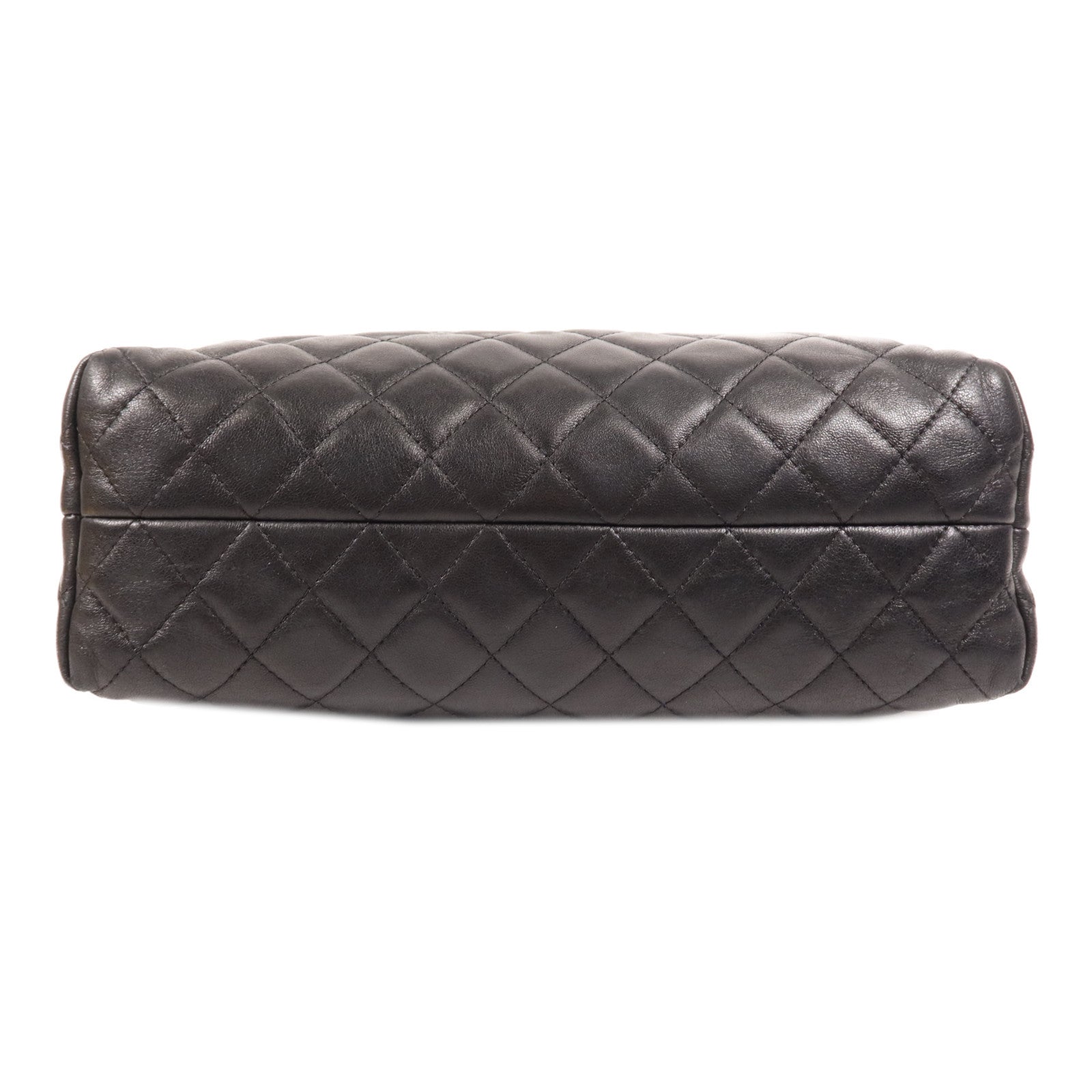 CHANEL 牛皮皮革Hand Bag銀扣手挽袋