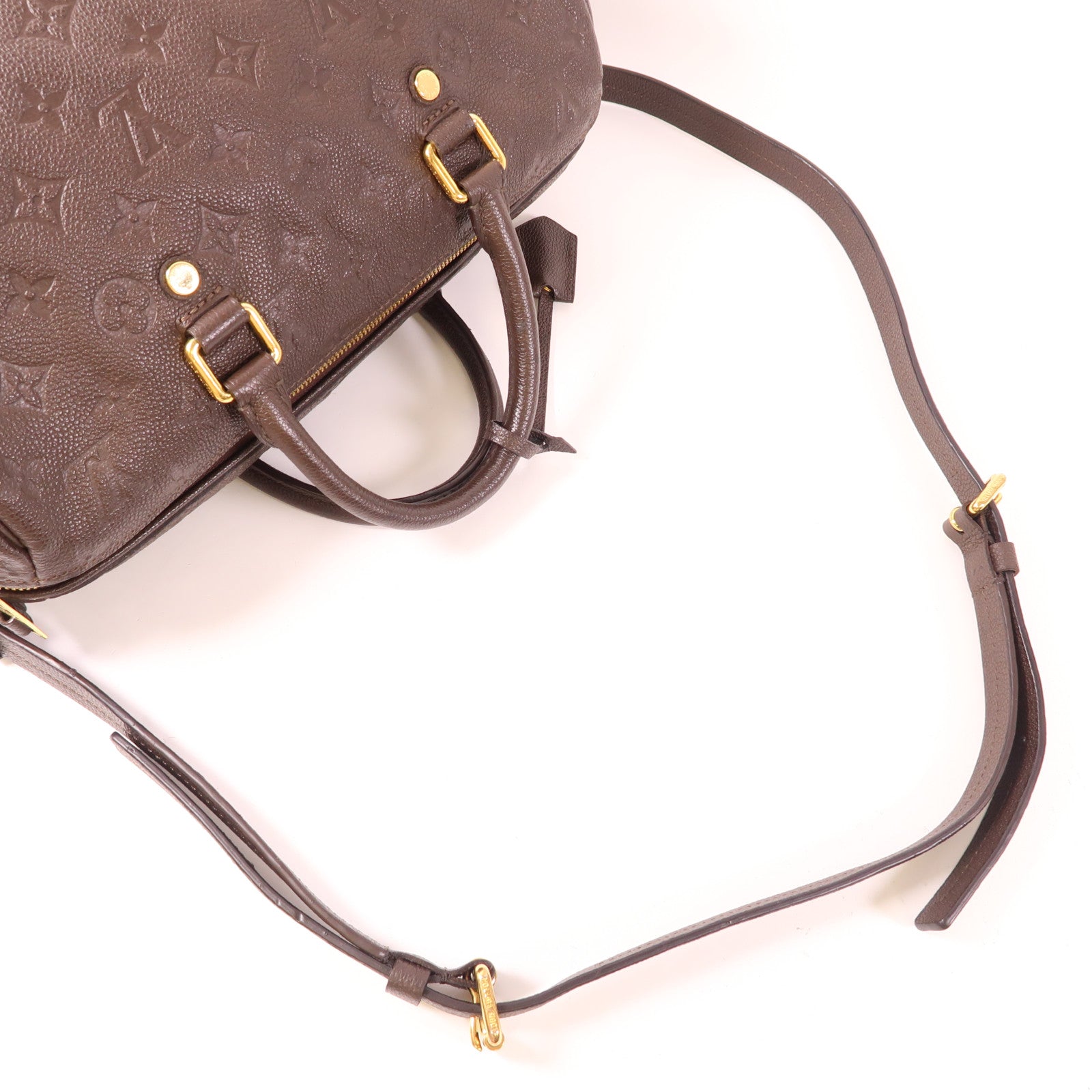 LOUIS VUITTON Monogram Empreinte Speedy Bandouliere 30金扣手挽肩背兩用袋
