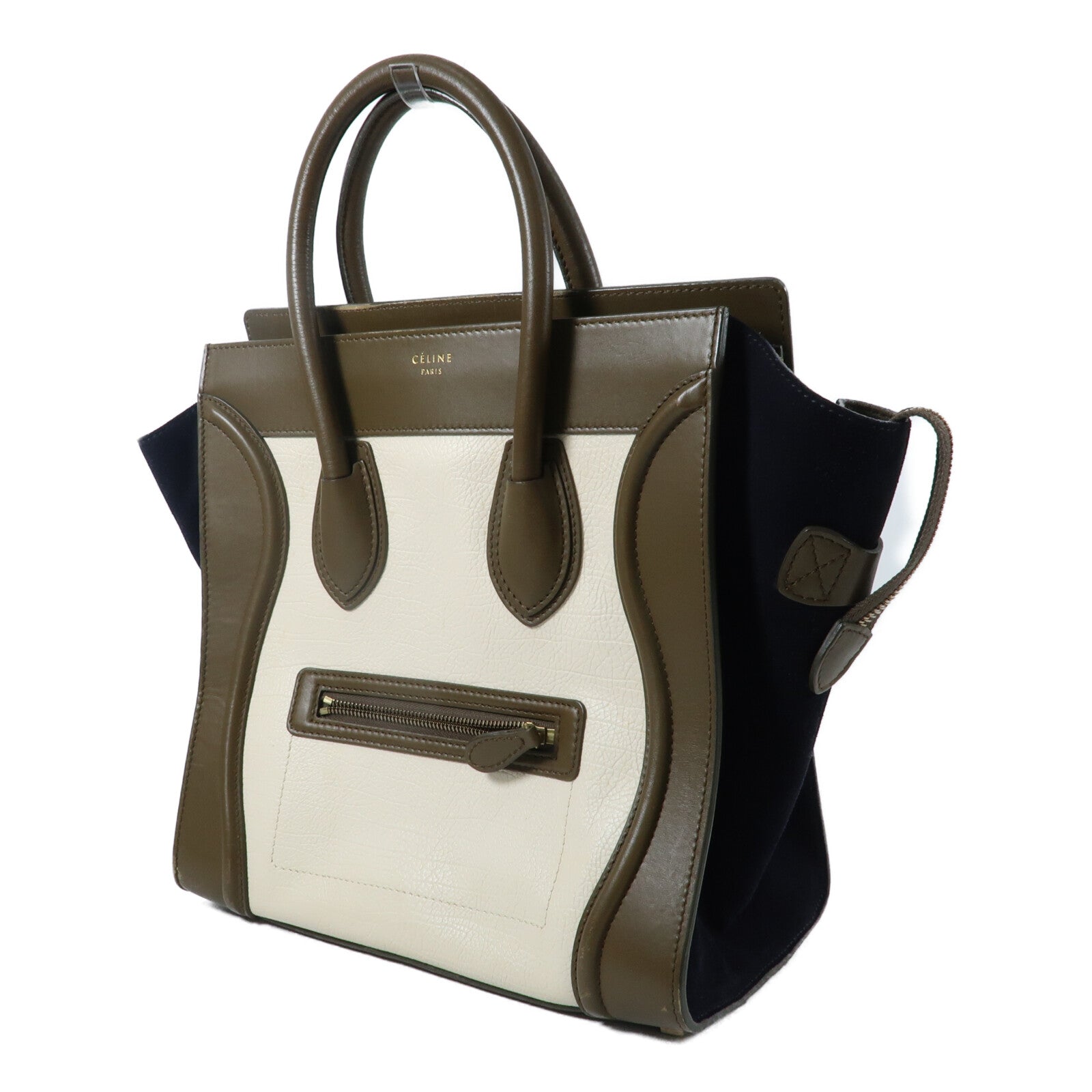 CELINE 牛皮皮革Mini Luggage手挽袋