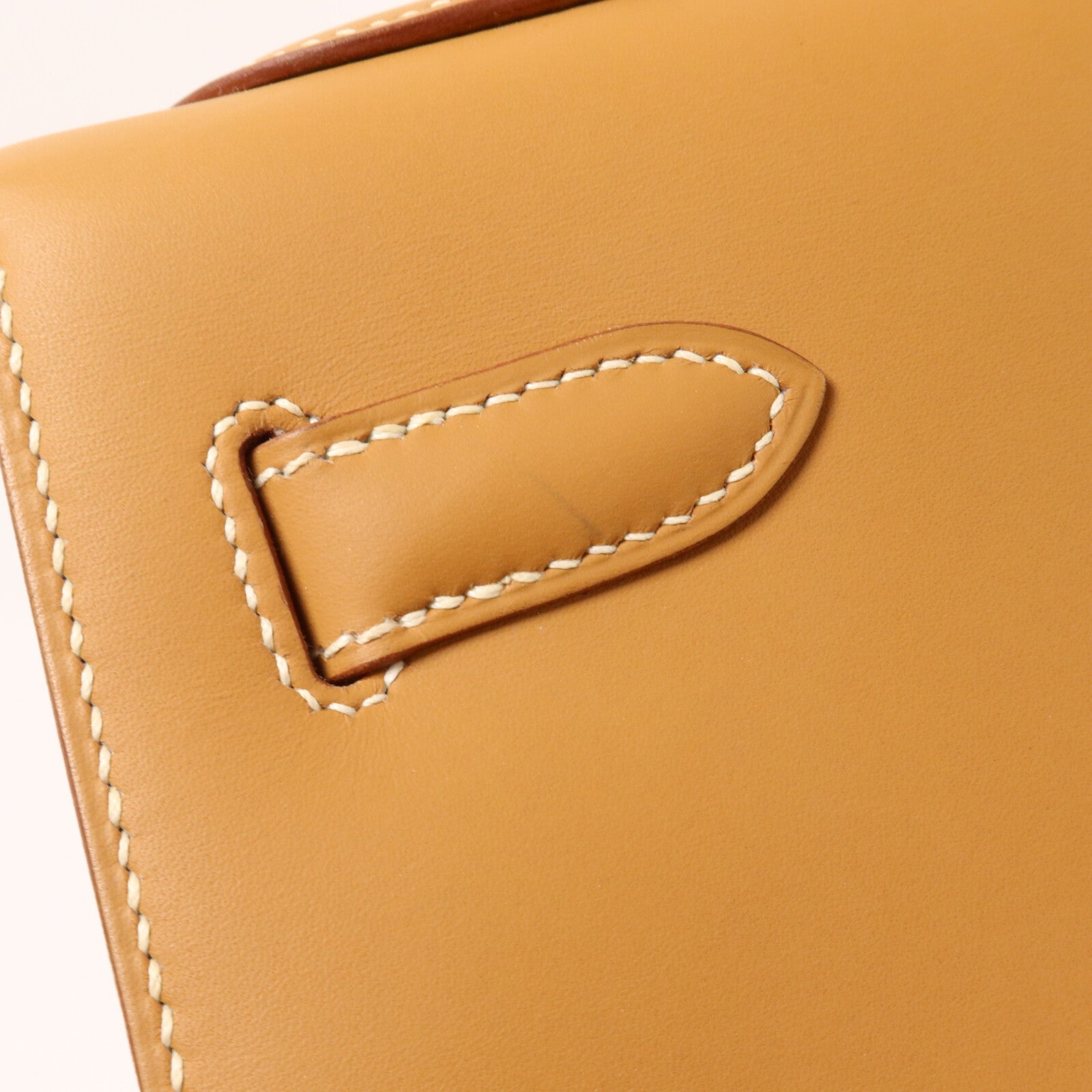 HERMES Box Calf皮革Kelly 32手挽肩背兩用袋Gold