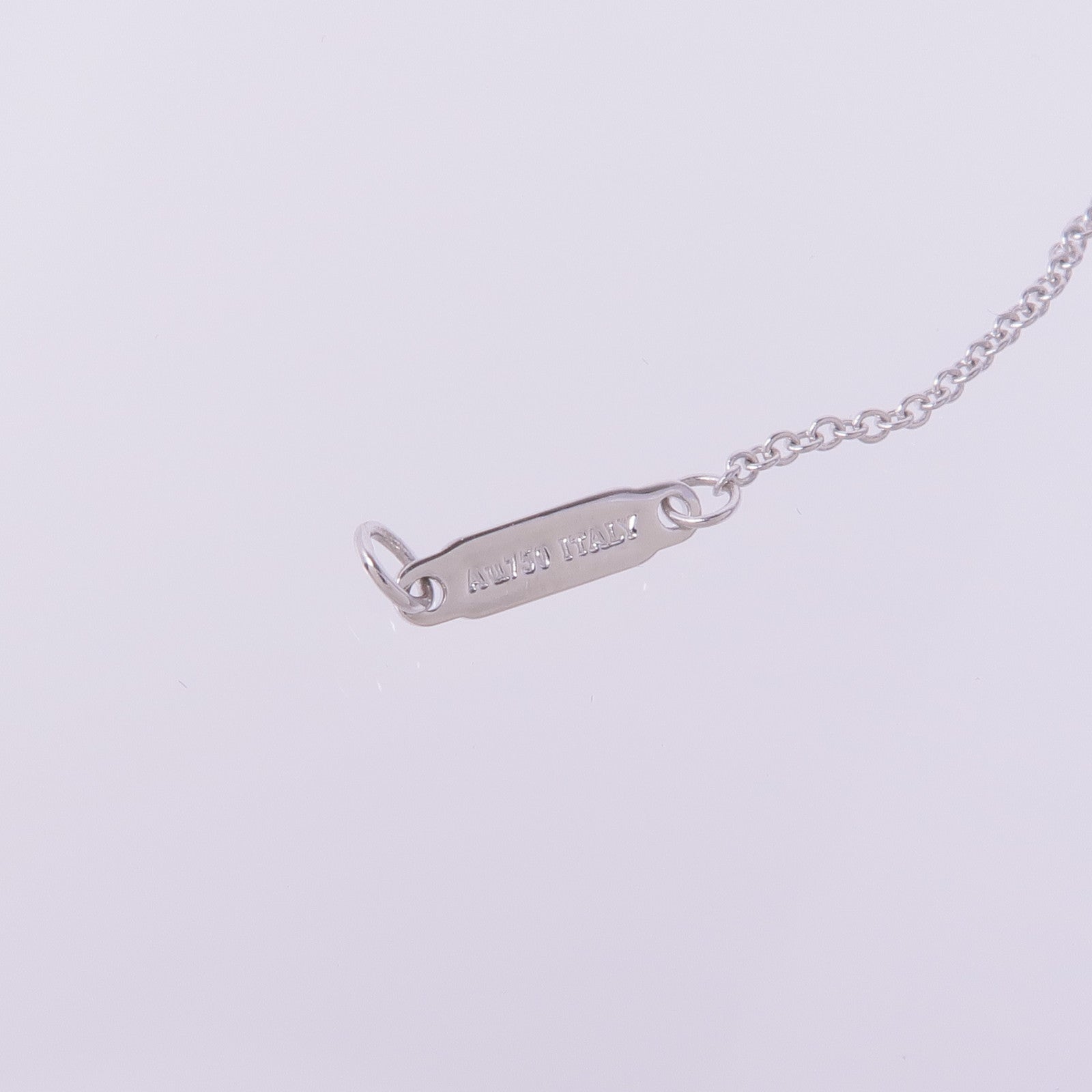 TIFFANY＆CO 【激減優惠】18K白金T Smile Pink Sapphire Necklace粉紅藍寶石項鍊