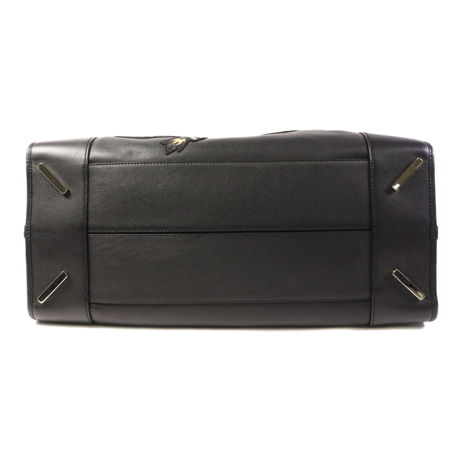 LOEWE 牛皮皮革Amazona銀扣手挽袋
