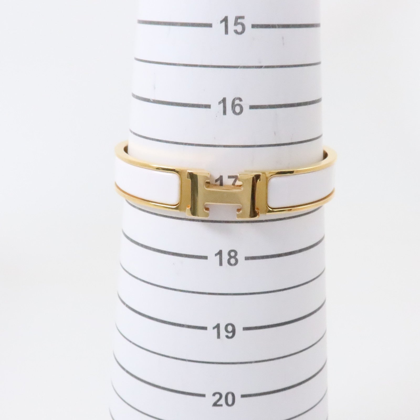 HERMES 金屬/琺瑯Clic H Bracelet金扣手鏈