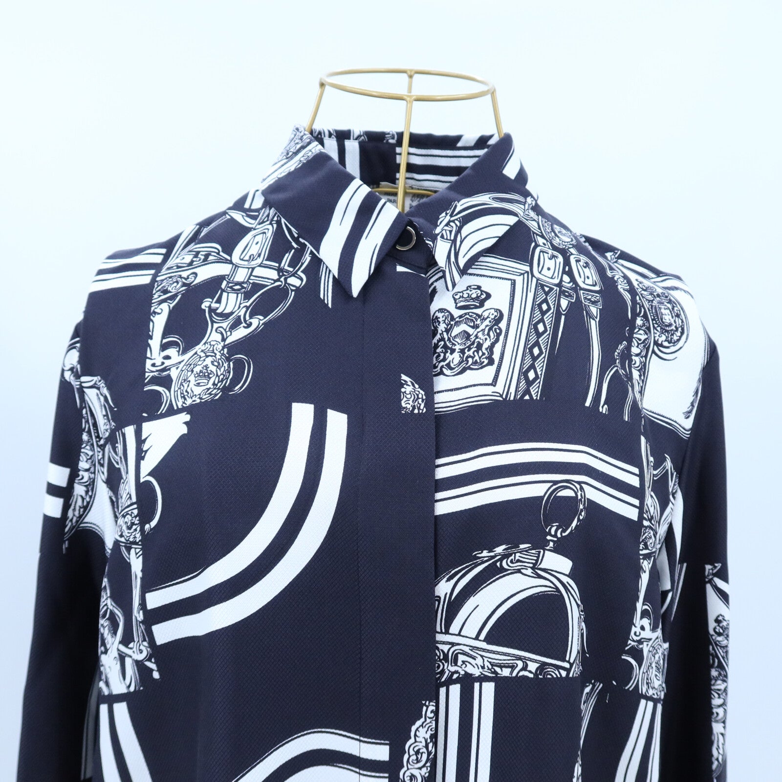 HERMES Silk En Desordre Finesse上衣