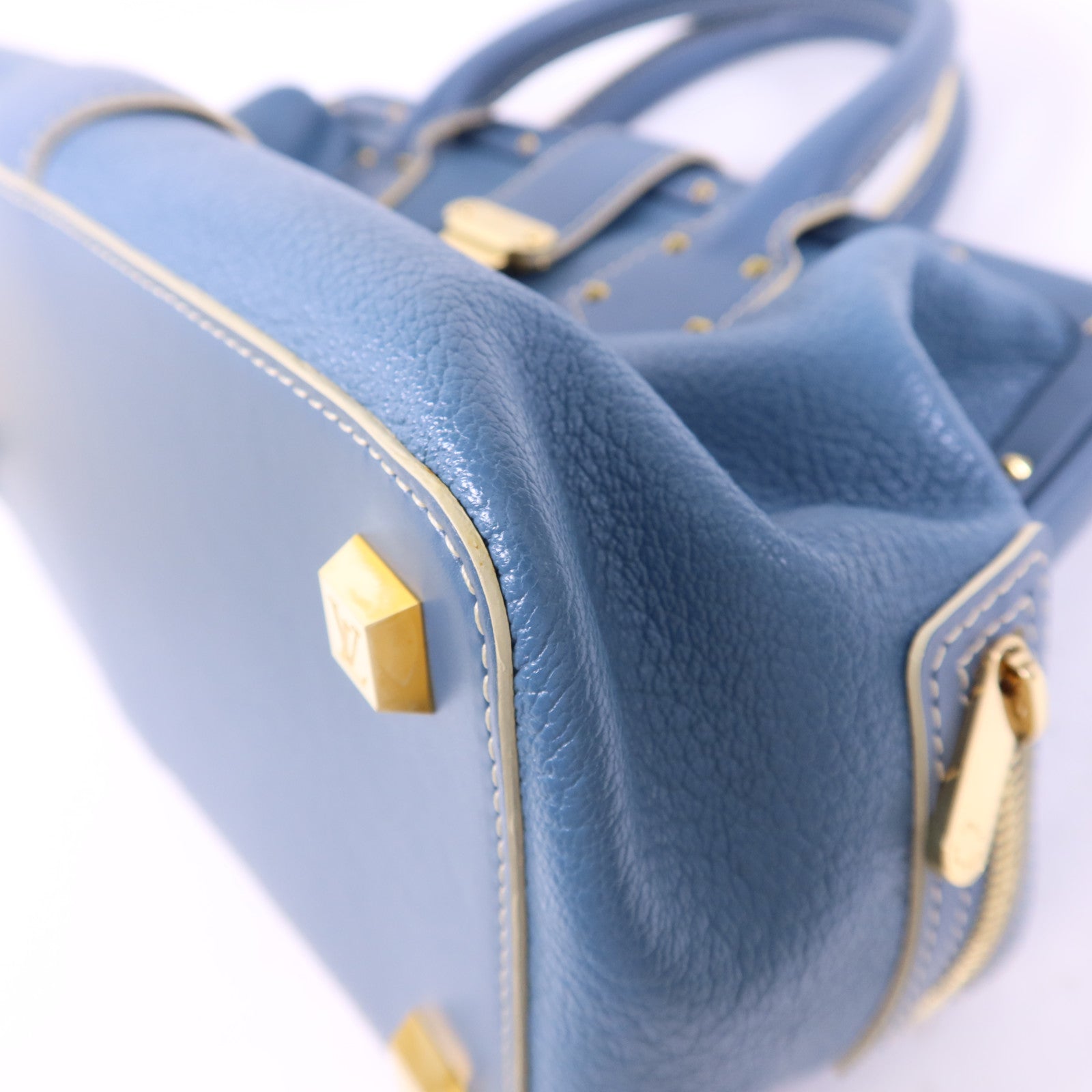 LOUIS VUITTON Suhali Angenieux PM金扣手挽袋