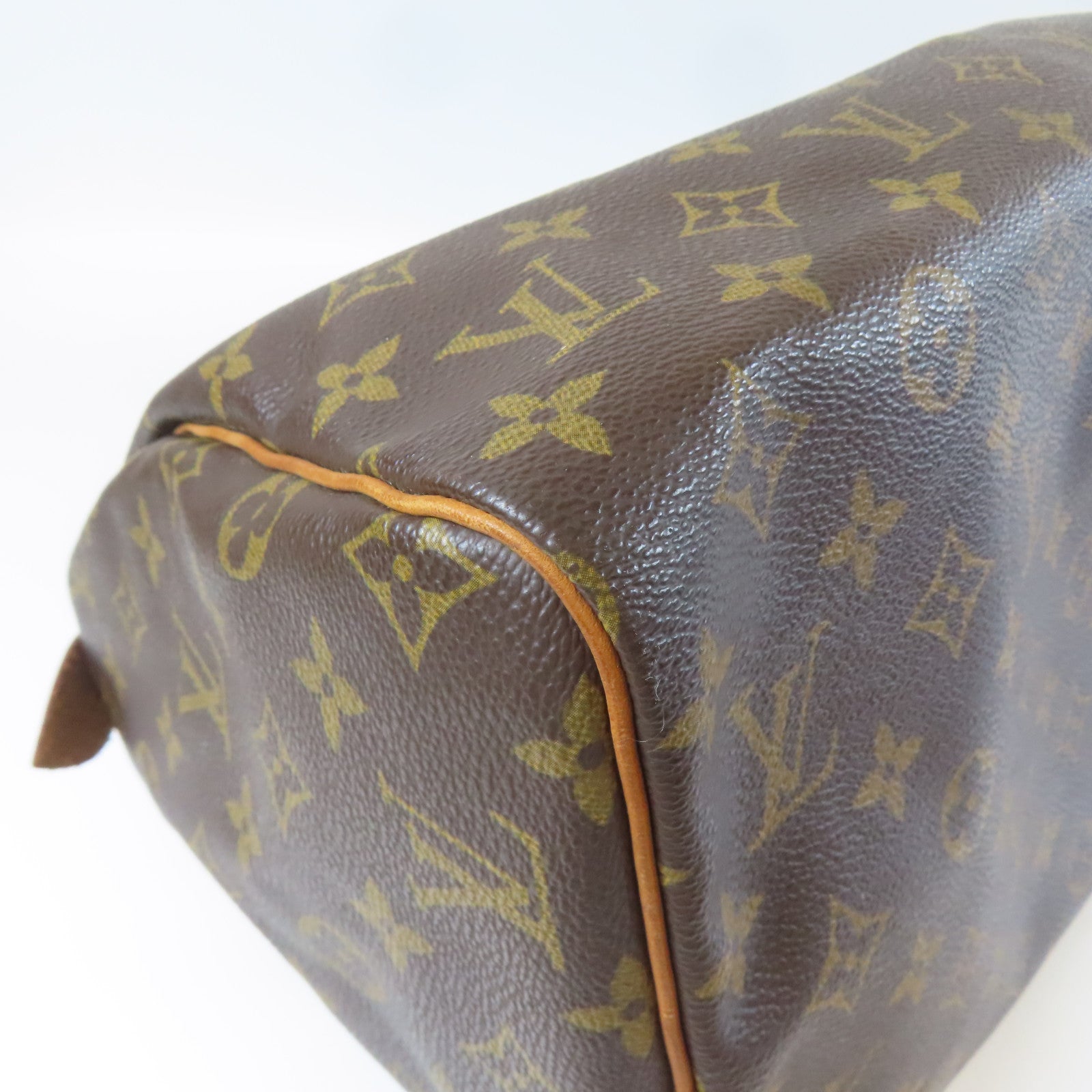LOUIS VUITTON 【激減優惠】Monogram Speedy 30金扣手挽袋啡色