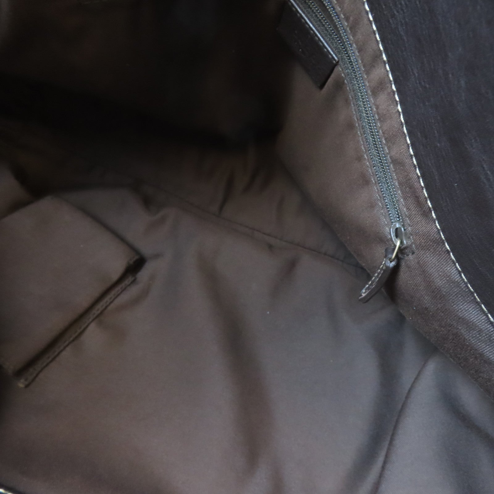 GUCCI 【激減優惠】帆布Shoulder Bag金扣肩背袋啡色