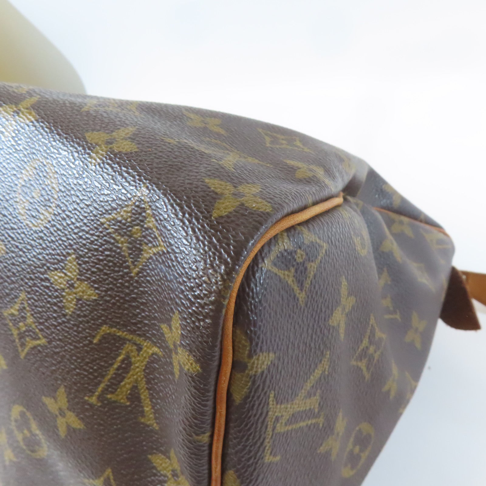 LOUIS VUITTON 【激減優惠】Monogram Speedy 30金扣手挽袋啡色