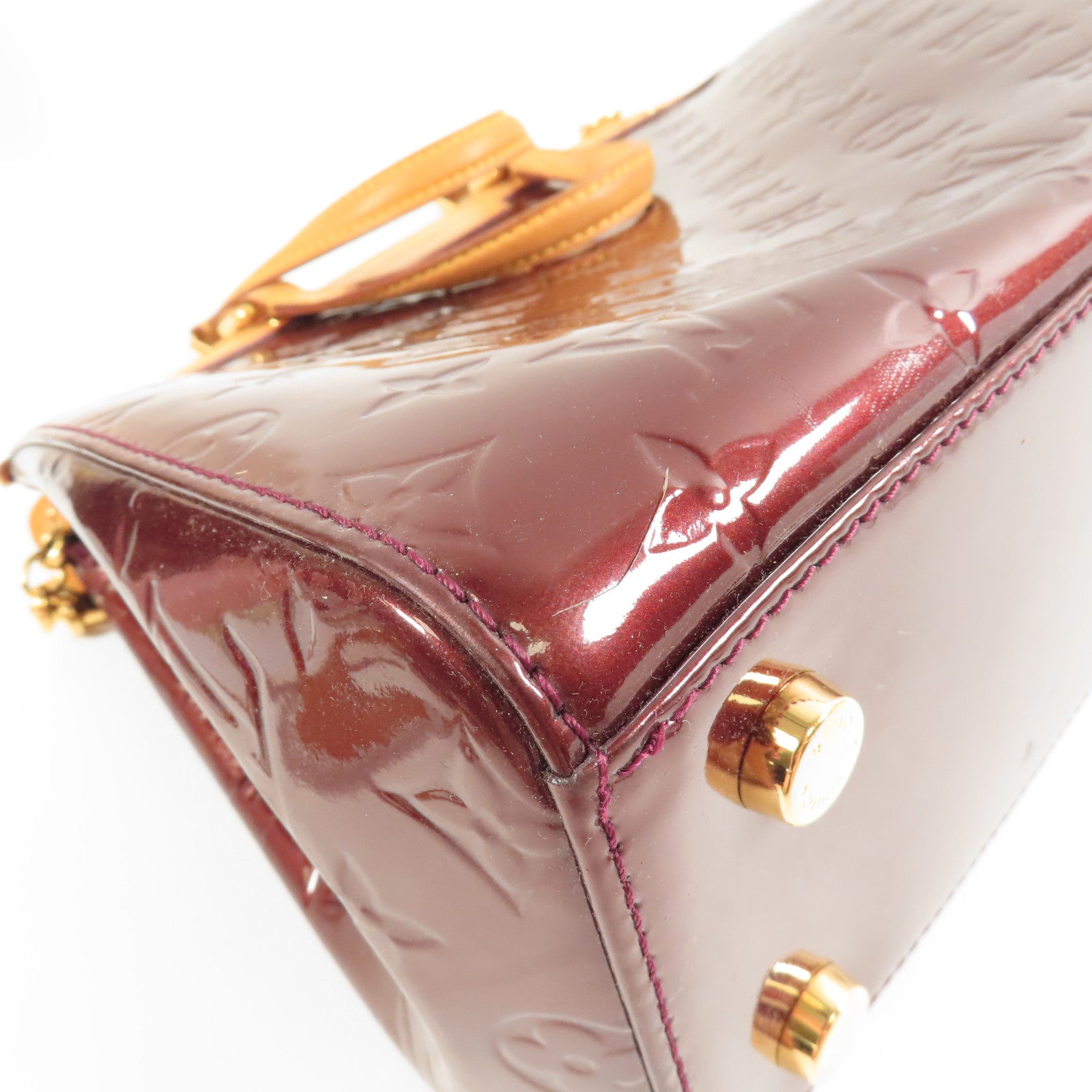 LOUIS VUITTON Vernis Brea MM金扣手挽肩背兩用袋