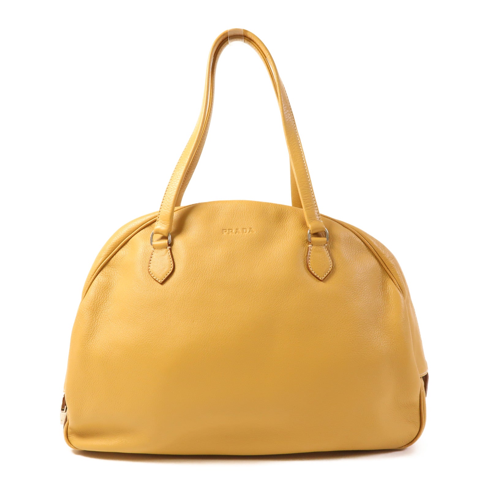 PRADA 牛皮皮革Shoulder Bag銀扣肩背袋