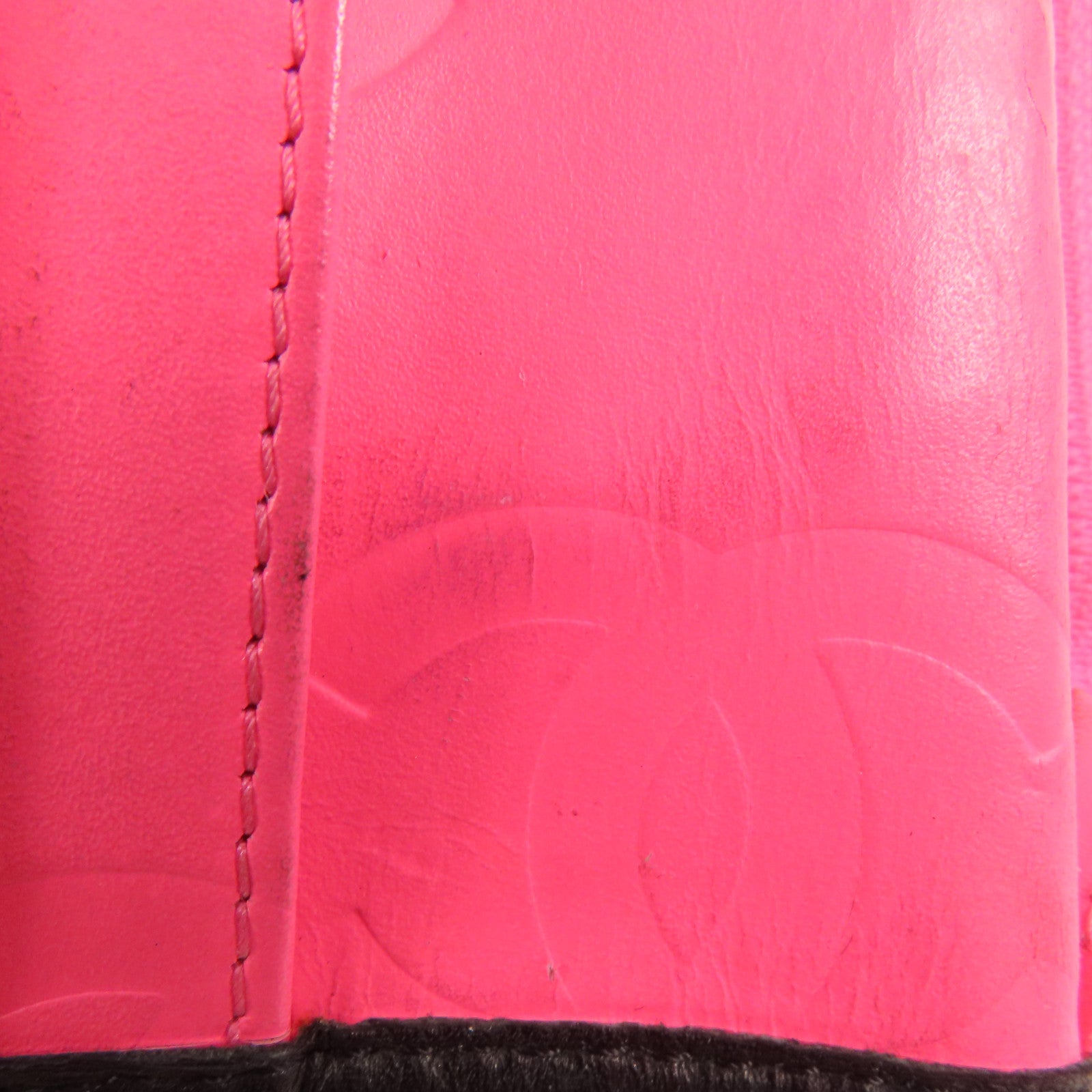 CHANEL 牛皮皮革Cambon Long Wallet銀扣長錢包