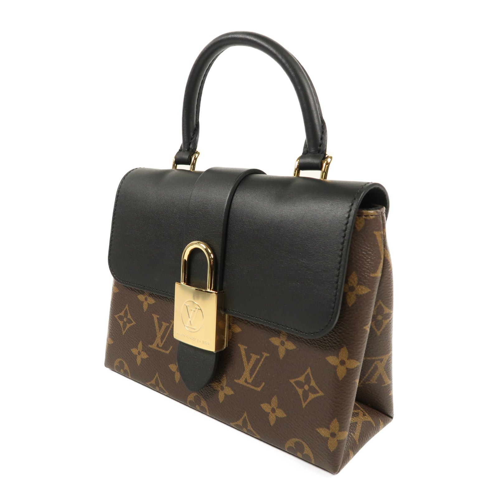 LOUIS VUITTON Monogram Locky BB金扣手挽肩背兩用袋
