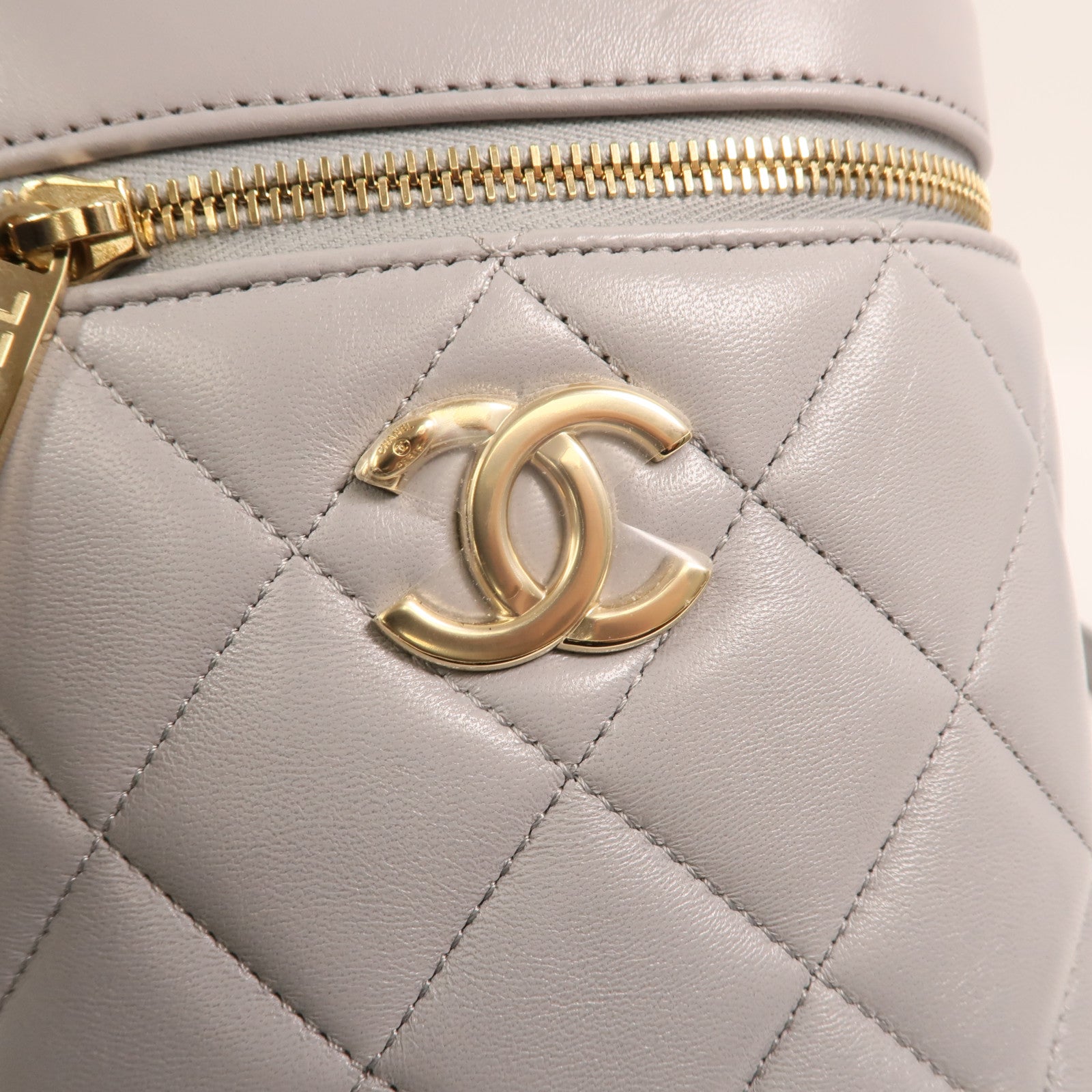 CHANEL 羊皮皮革Trendy CC Vanity Case金扣手挽肩背兩用袋
