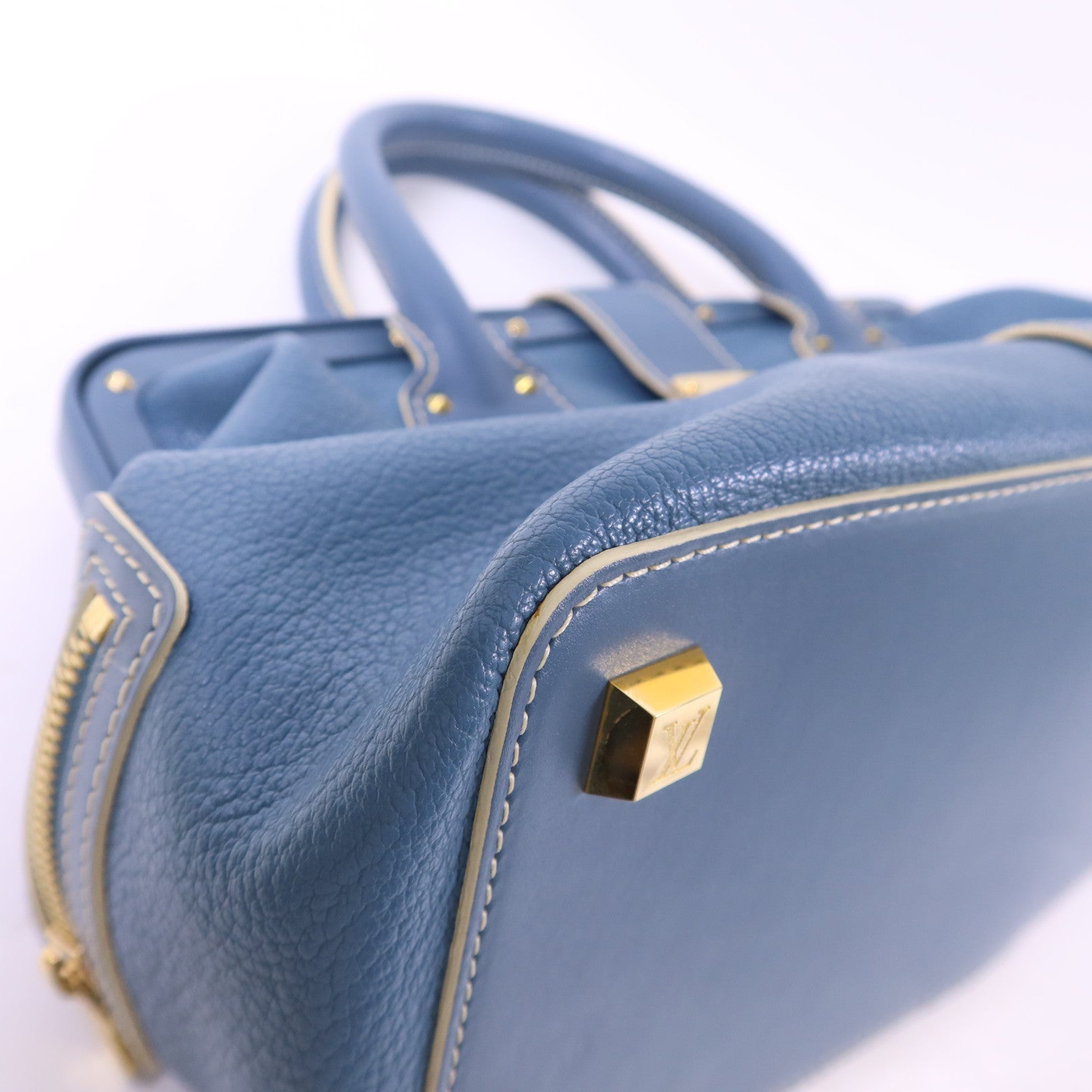 LOUIS VUITTON Suhali Angenieux PM金扣手挽袋