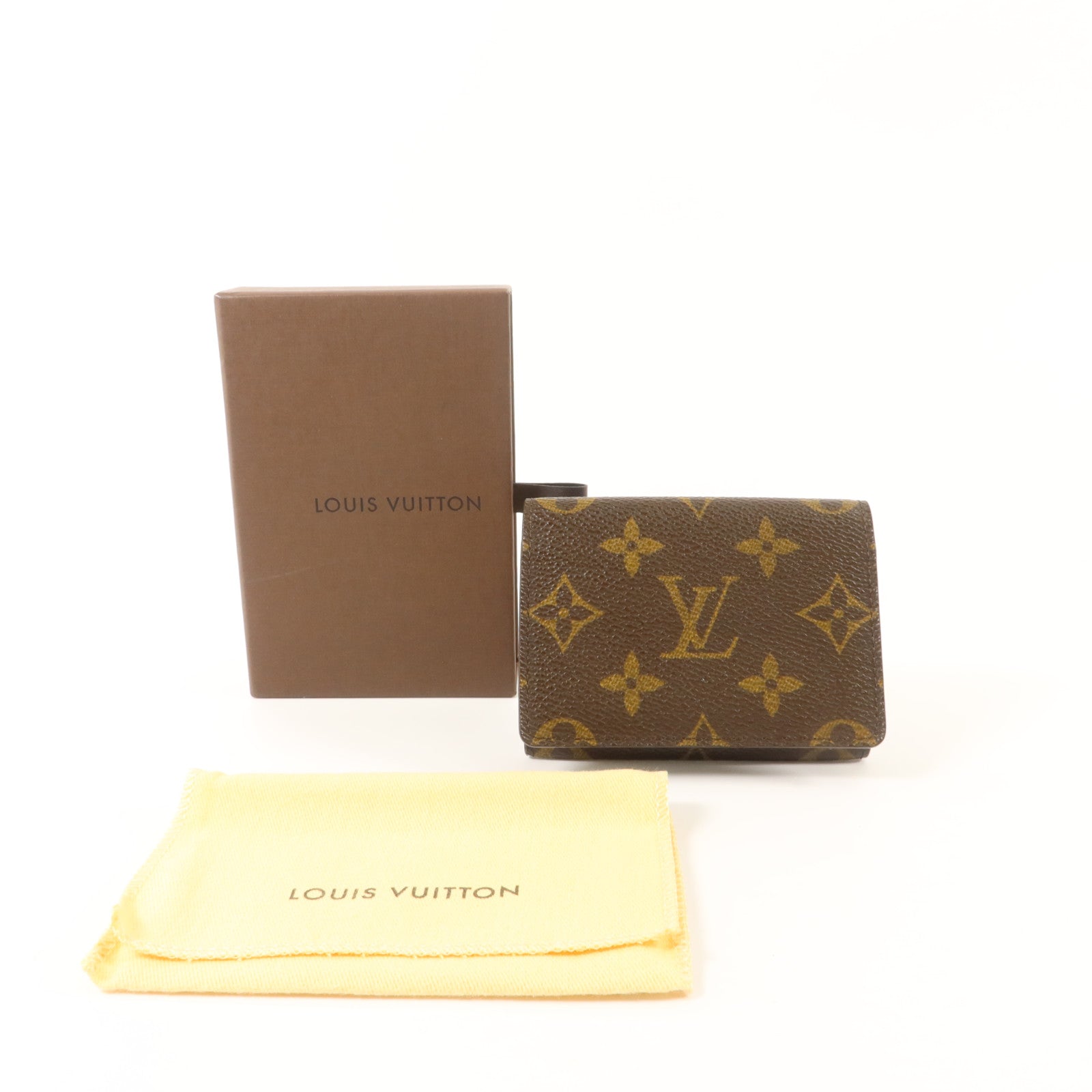 LOUIS VUITTON Monogram Enveloppe Carte De Visite金扣卡片套