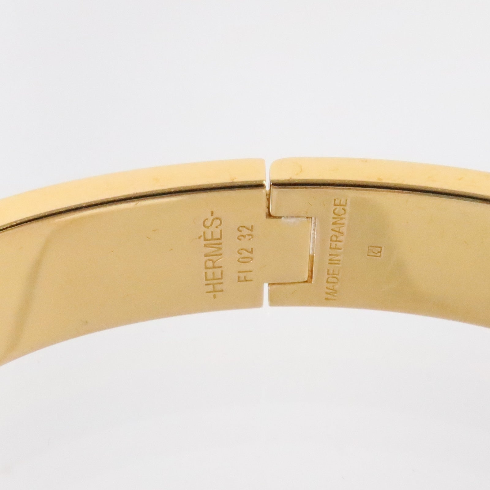 HERMES 金屬/琺瑯Clic H Bracelet金扣手鏈