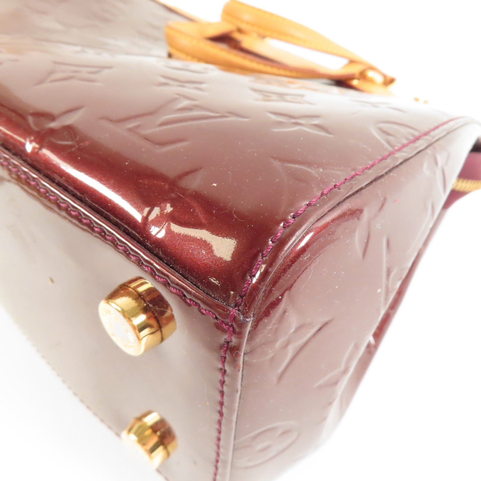 LOUIS VUITTON Vernis Brea MM金扣手挽肩背兩用袋