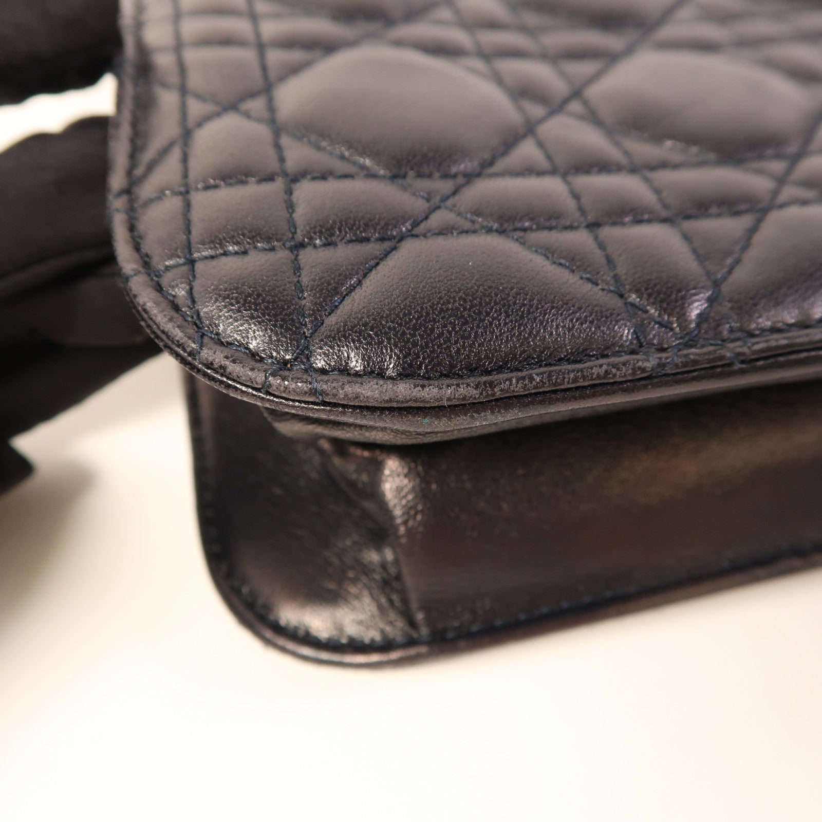 Christian Dior 牛皮皮革Dior Addict金扣鏈帶