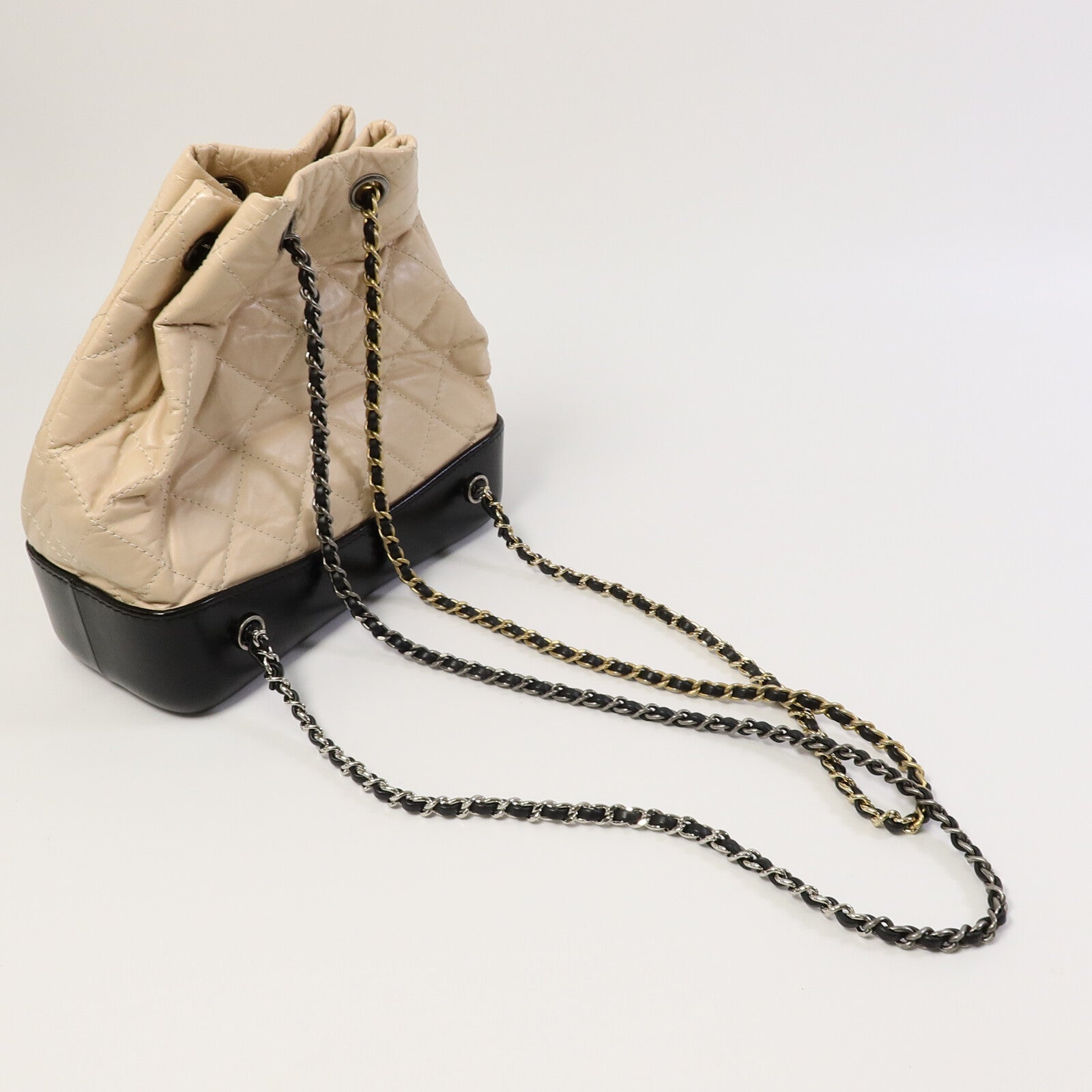 CHANEL 牛皮皮革Gabrielle BackPack鏈帶背包
