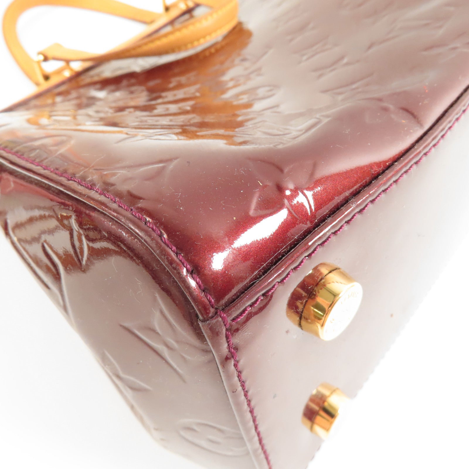 LOUIS VUITTON Vernis Brea MM金扣手挽肩背兩用袋