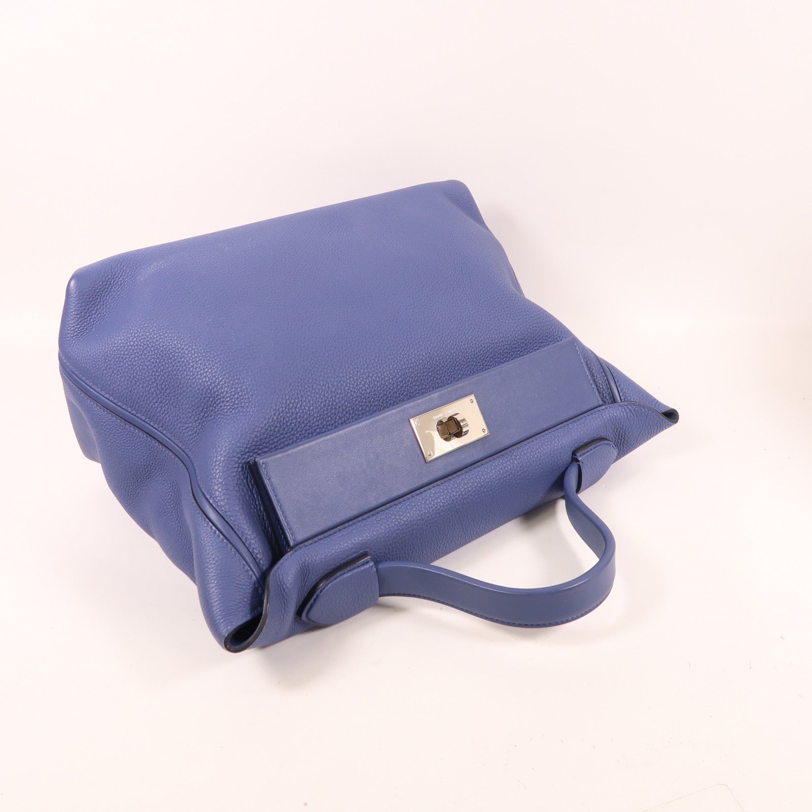 HERMES Togo皮革/Swift皮革24/24銀扣手挽袋