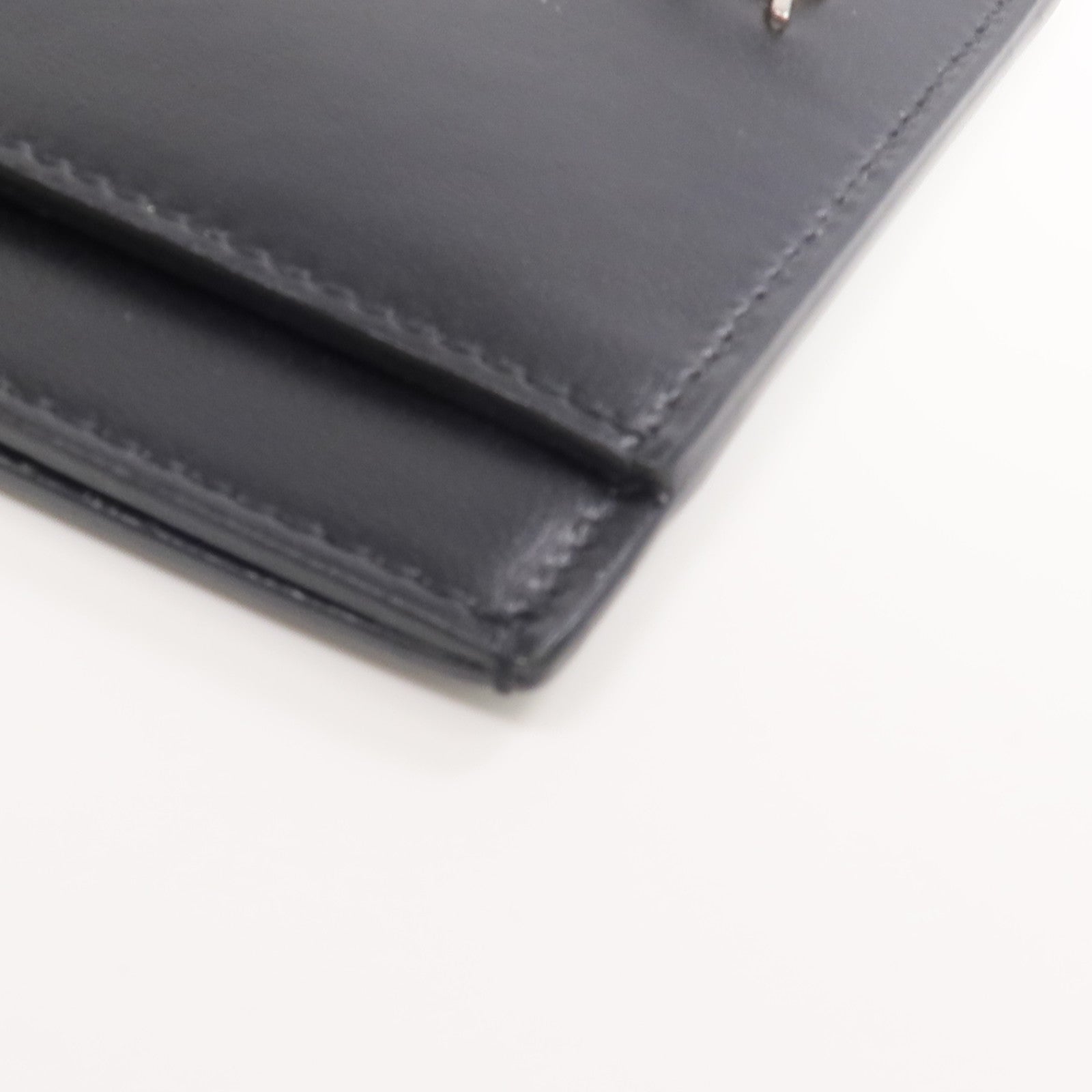 SAINT LAURENT 牛皮皮革Card Case銀扣卡片套