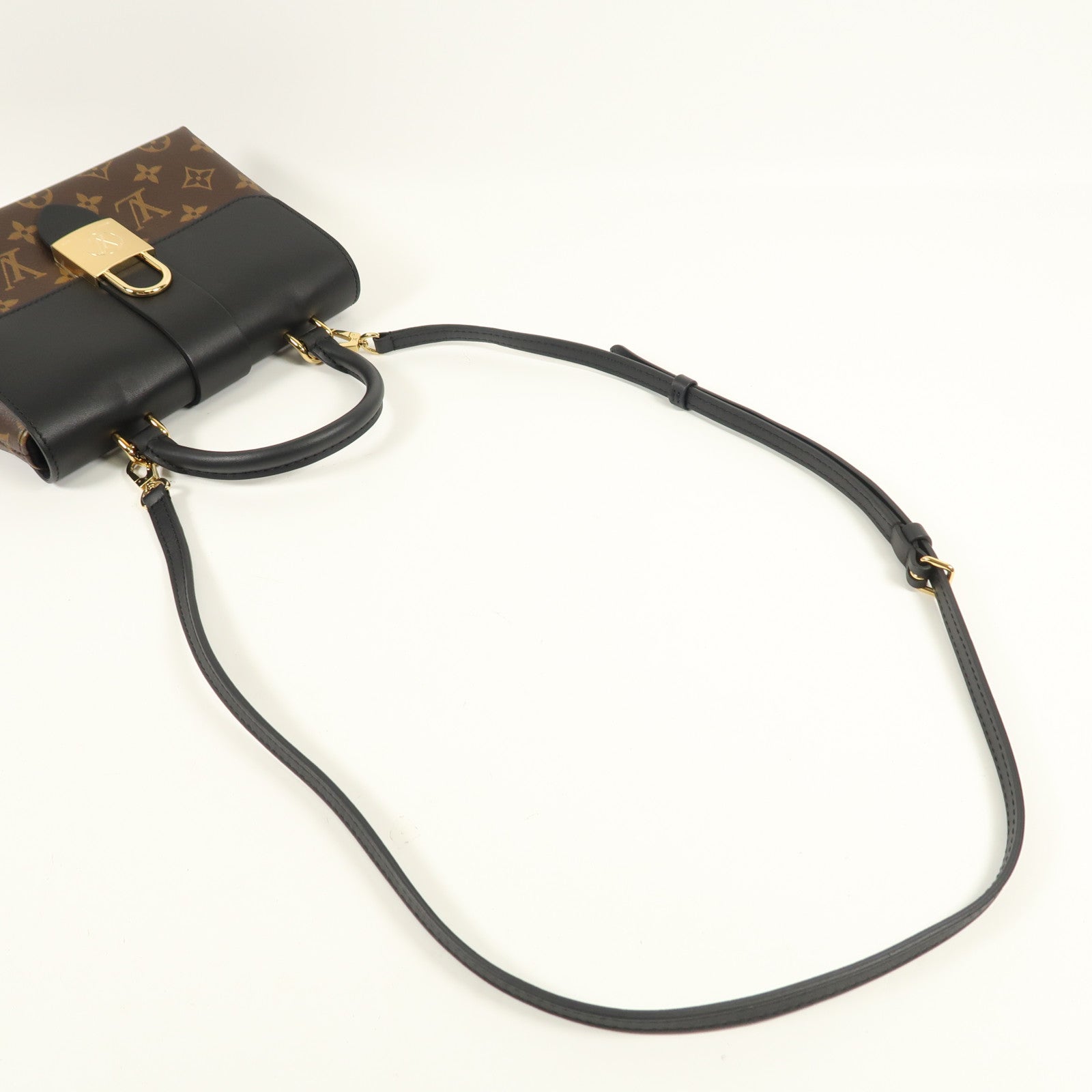 LOUIS VUITTON Monogram Locky BB金扣手挽肩背兩用袋