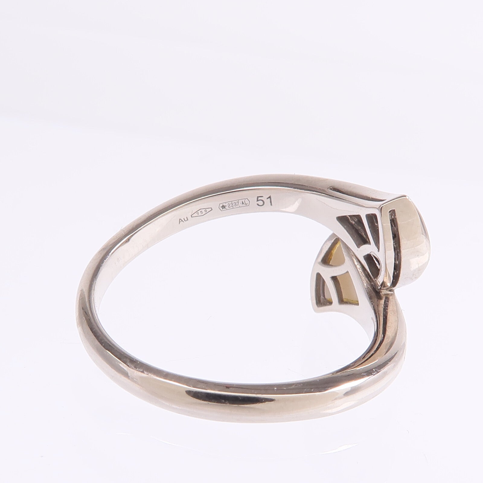 BVLGARI 【激減優惠】18K白金Divas Dream Ring珍珠母貝/鑽石戒指US#5.75