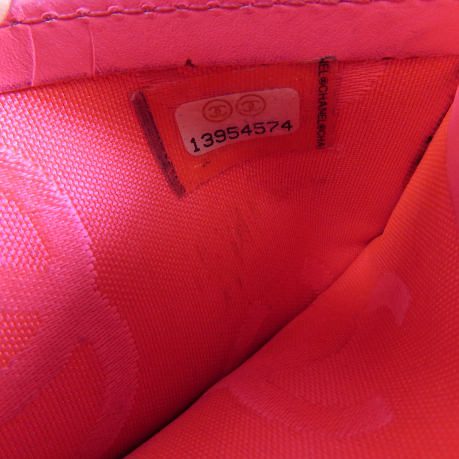 CHANEL 牛皮皮革Cambon Long Wallet銀扣長錢包