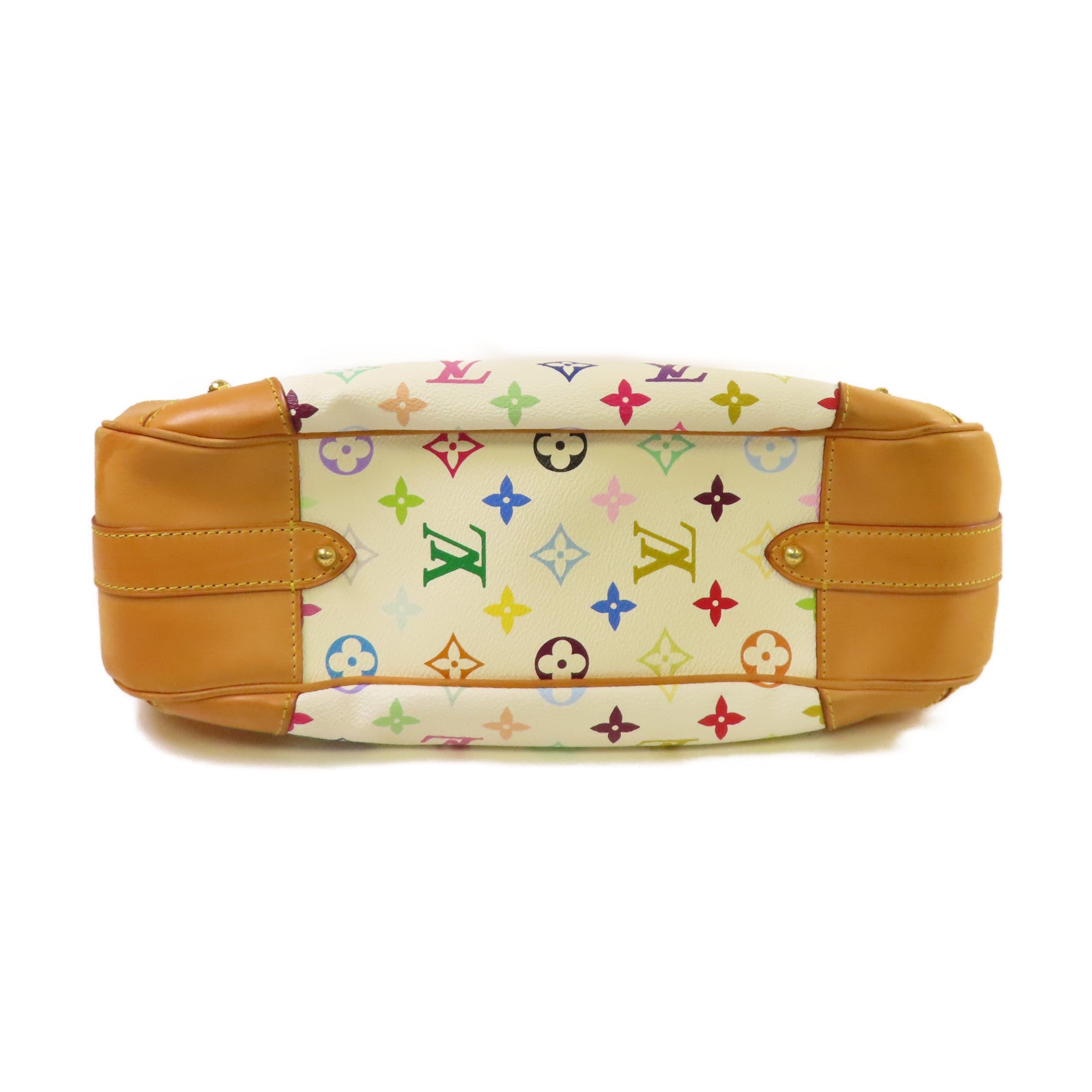 LOUIS VUITTON Monogram Multicolore Greta Shoulder Bag金扣肩背袋白色/彩色