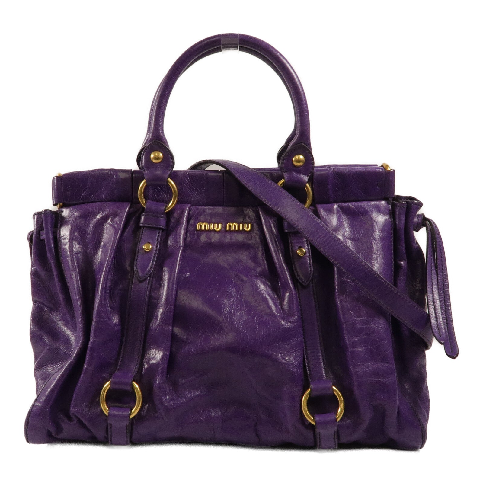 Miu Miu 牛皮皮革Shoulder Bag手挽肩背兩用袋