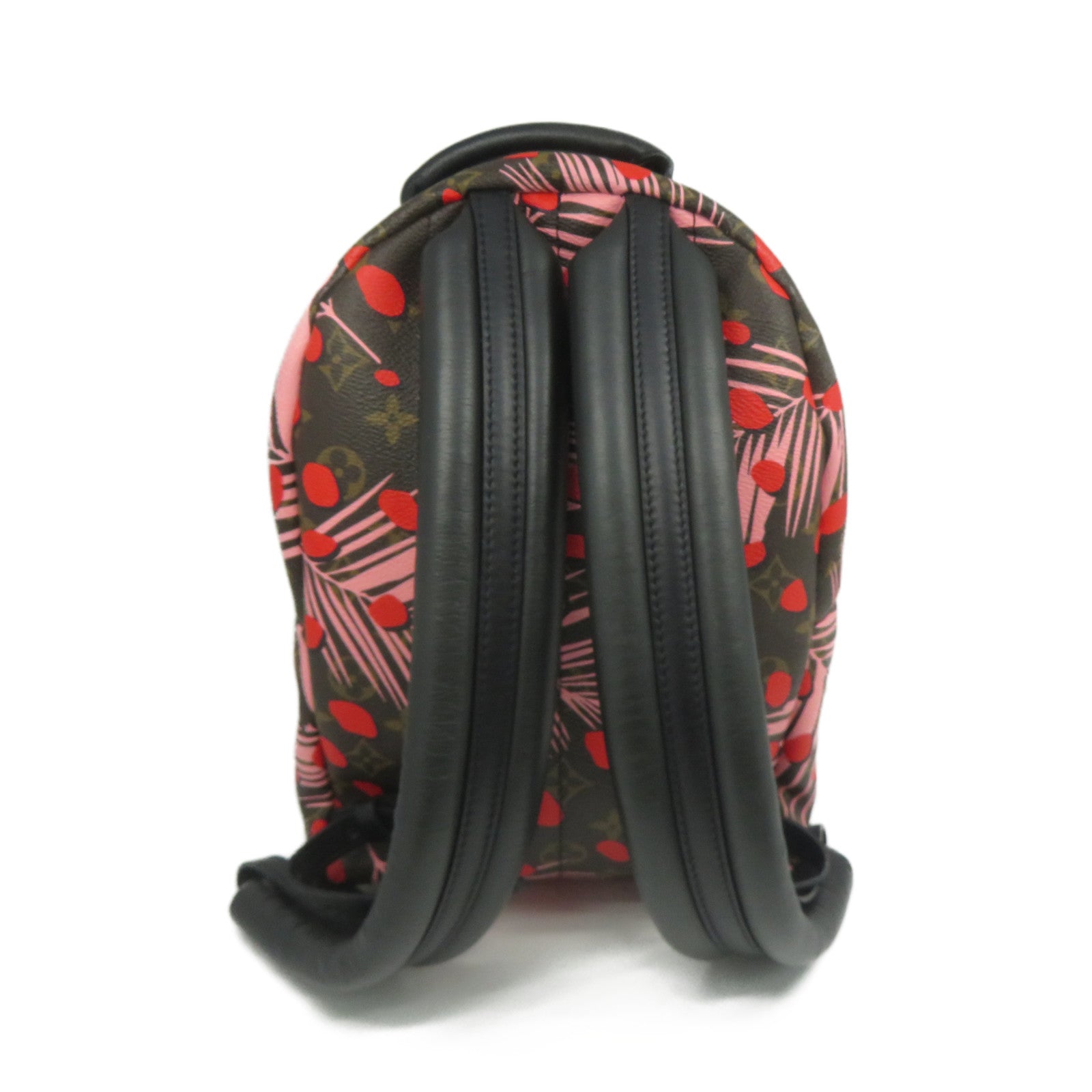 LOUIS VUITTON 【激減優惠】Monogram Jungle Dot Palm Springs PM金扣背包啡色/粉紅色