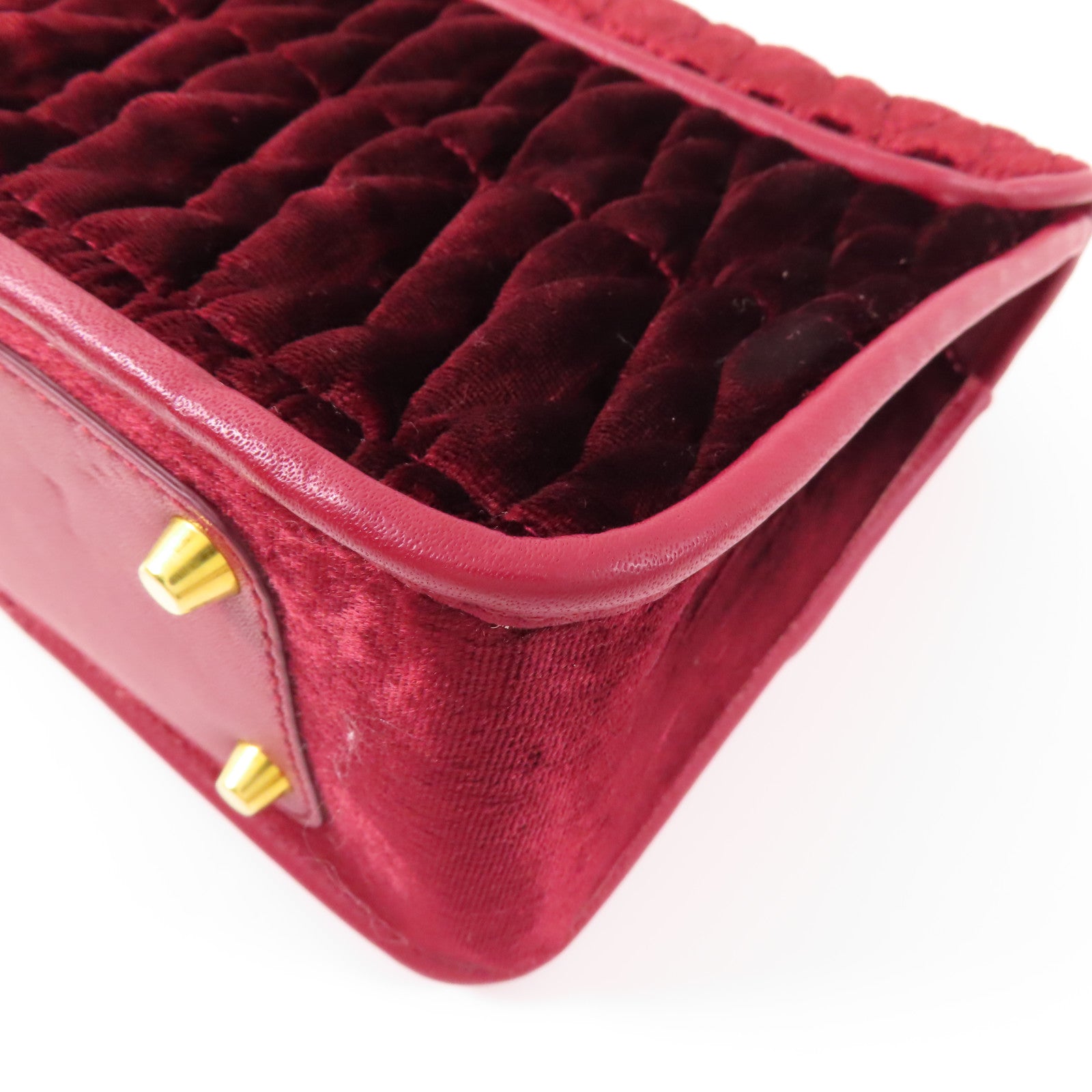 Furla 【激減優惠】天鵝絨Shoulder Bag金扣肩背袋