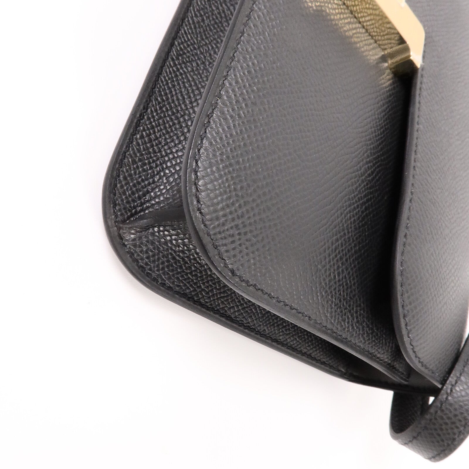 HERMES Epsom皮革Constance Elan肩背袋Plomb