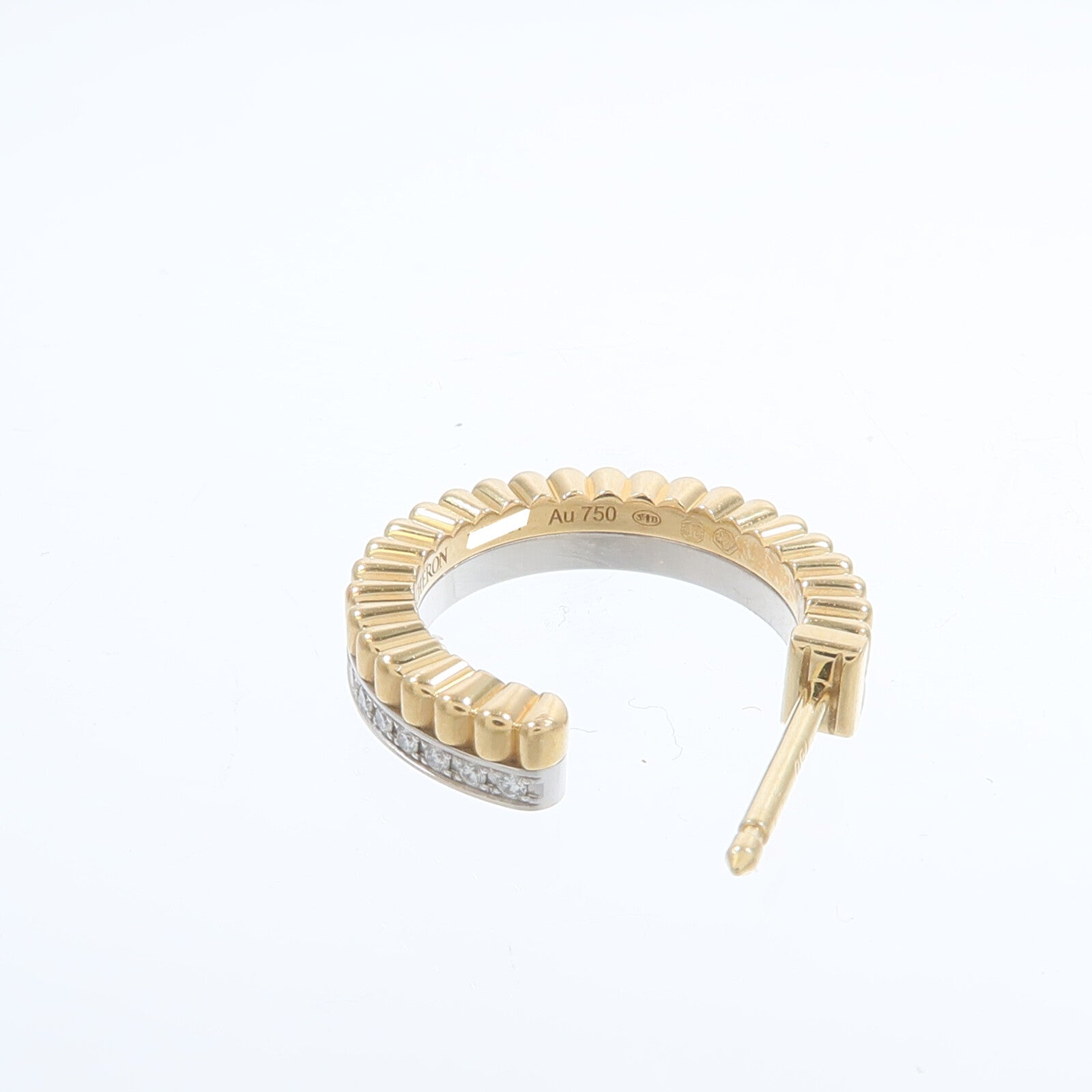 Boucheron 18K黃金/白金Quatre Radiant Hoop Earrings耳環