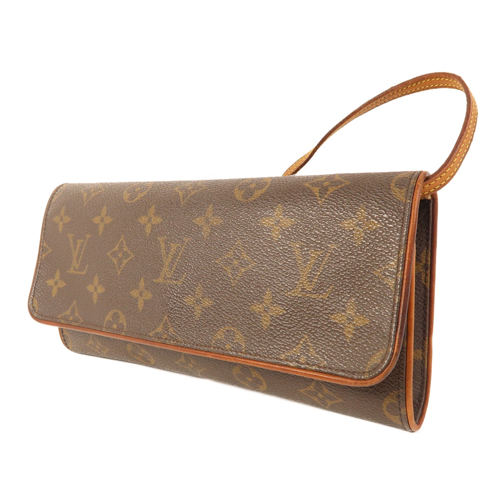 LOUIS VUITTON Monogram Pochette Twin GM金扣肩背袋