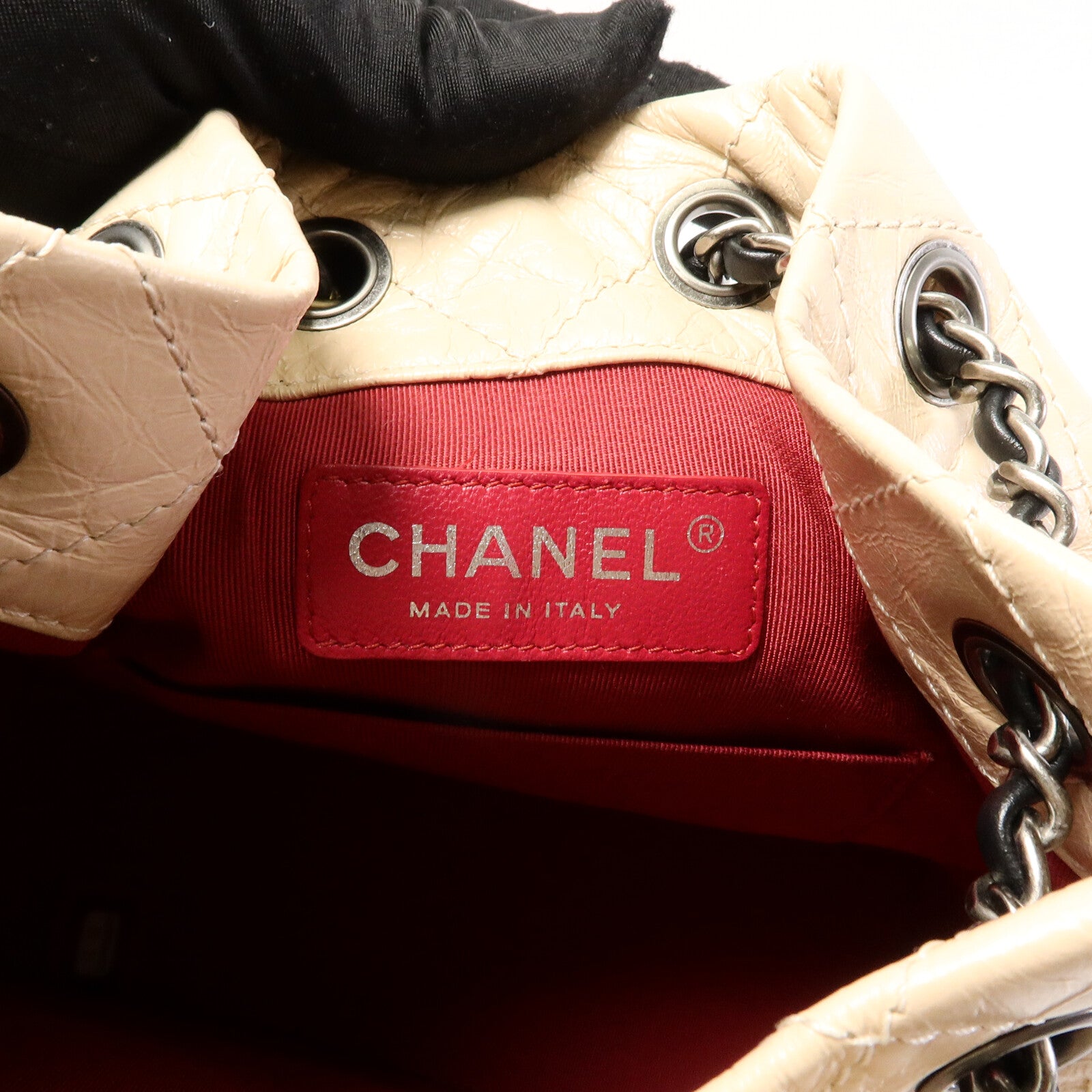 CHANEL 牛皮皮革Gabrielle BackPack鏈帶背包